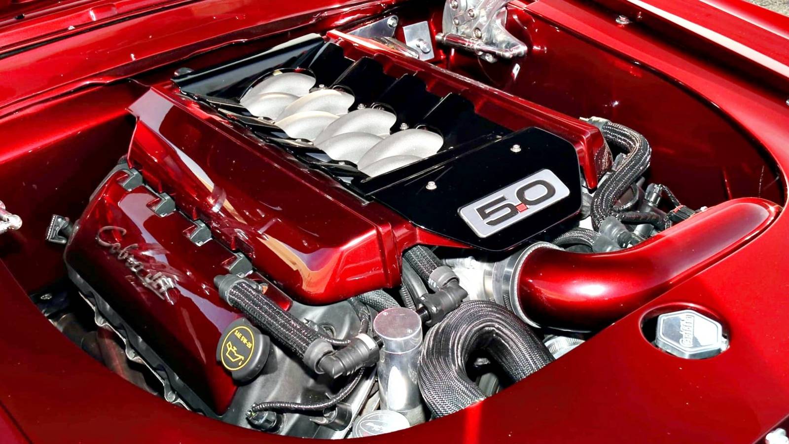thumbnail image 2 of American Car Craft Polished Stainless Steel Coil Covers For Ford 5.0 Coyote Engine – Powered By Ford 2 of 3
