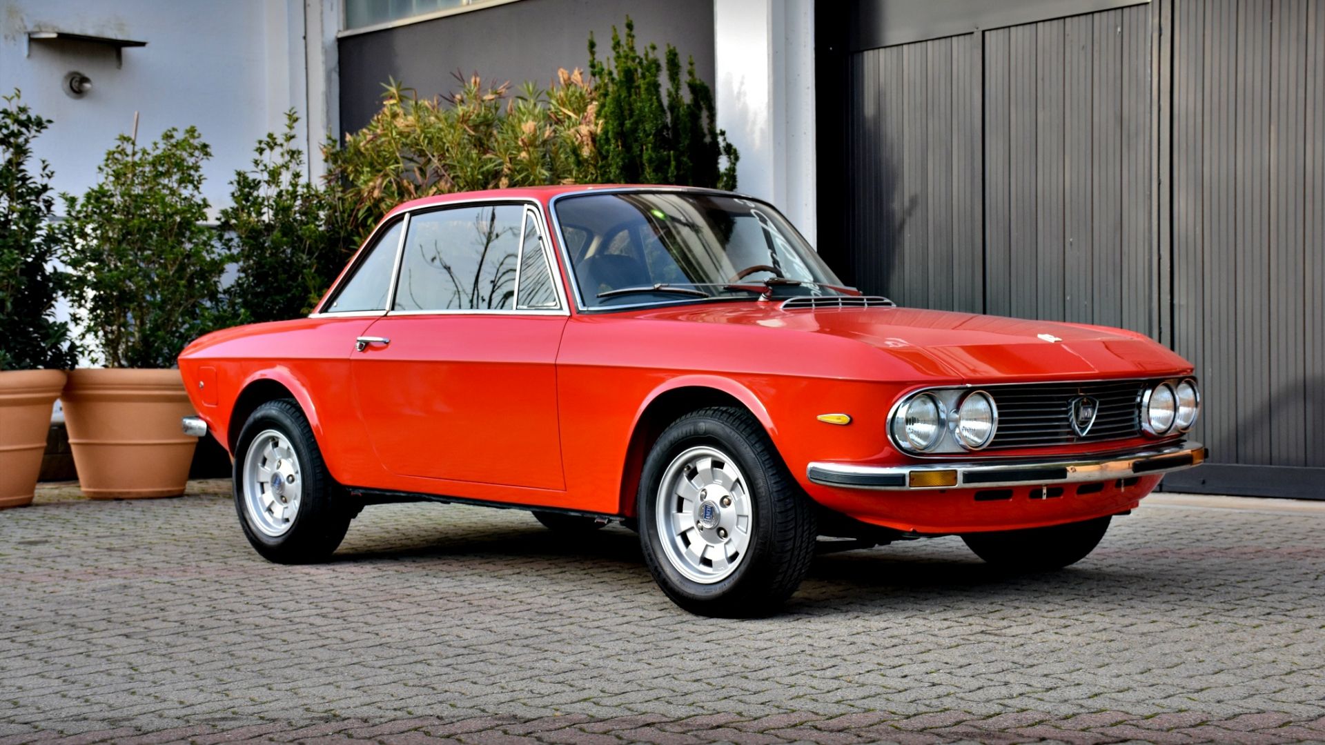 Red 1972 Lancia Fulvia 