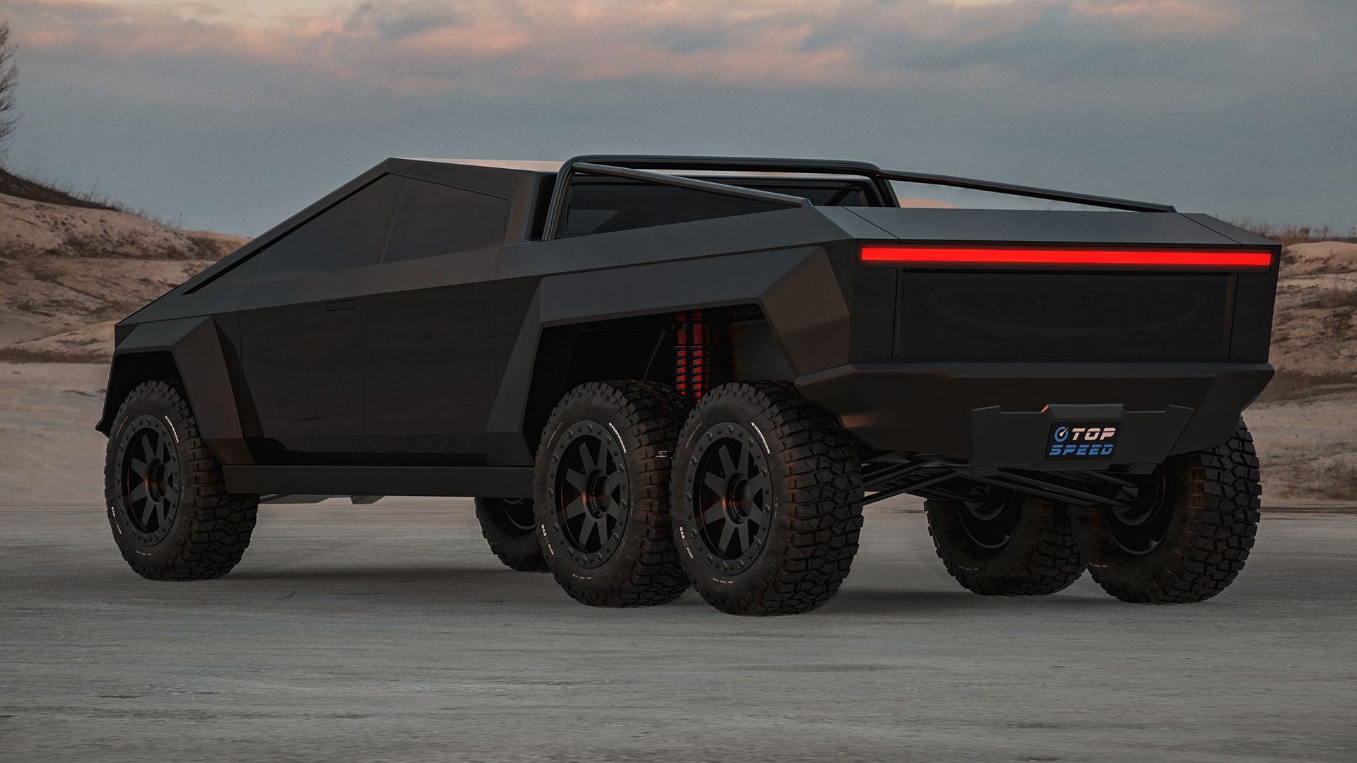 Exclusive Rendering Reveals The 6x6 Tesla Cybertruck We Deserve