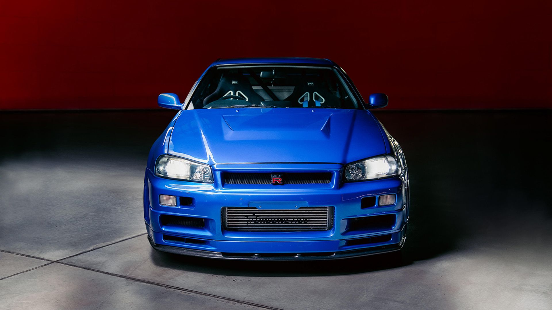 Brian's blue Nissan skyline gtr R34 popular