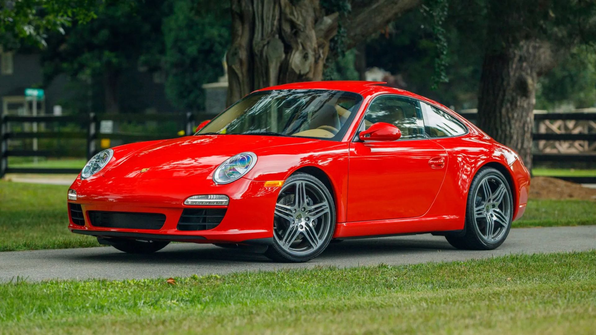 Red 2010 Porsche 911 Carrera