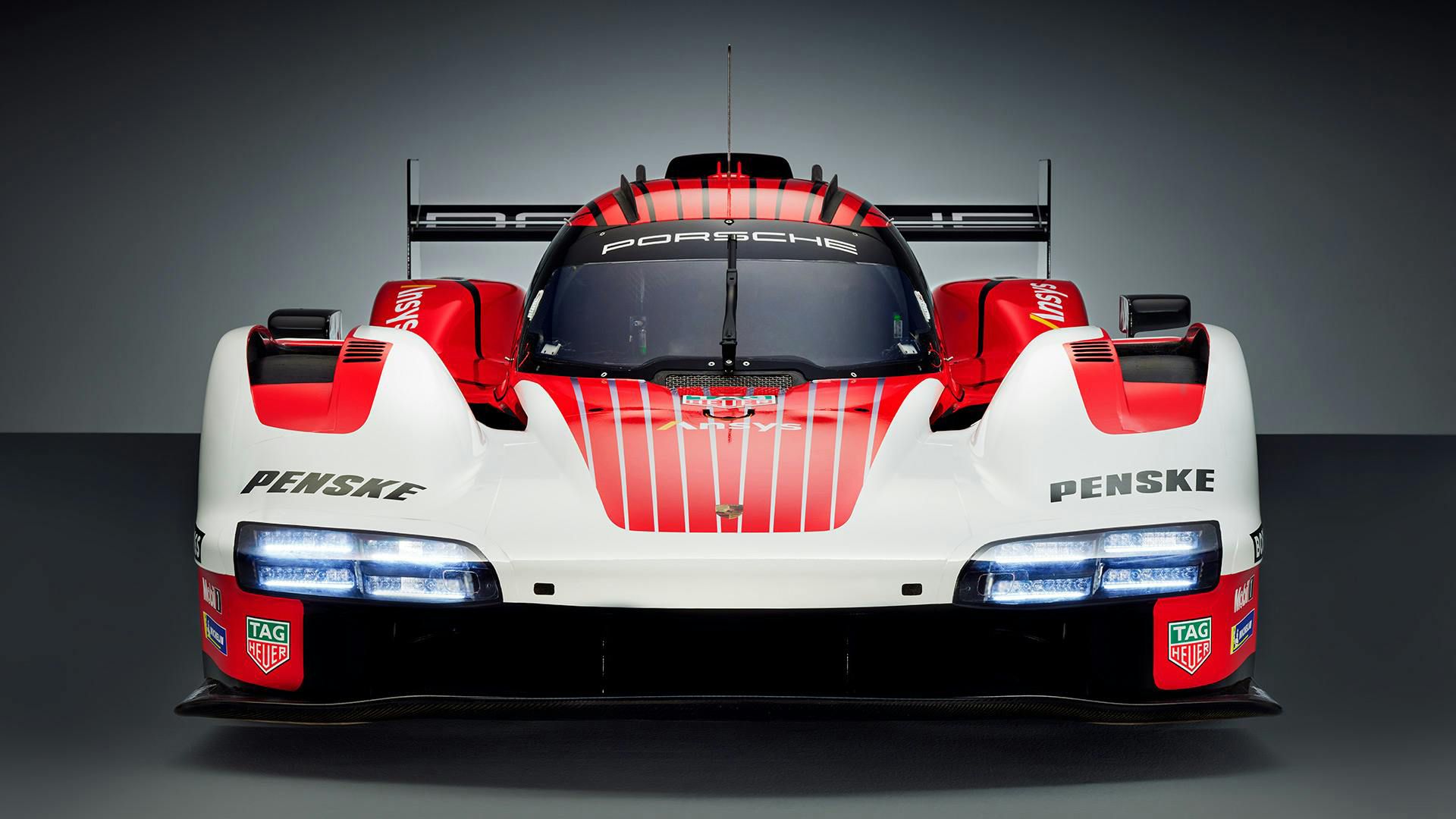 The Red and White 2024 Porsche Penske Motorsport 963 LMDh