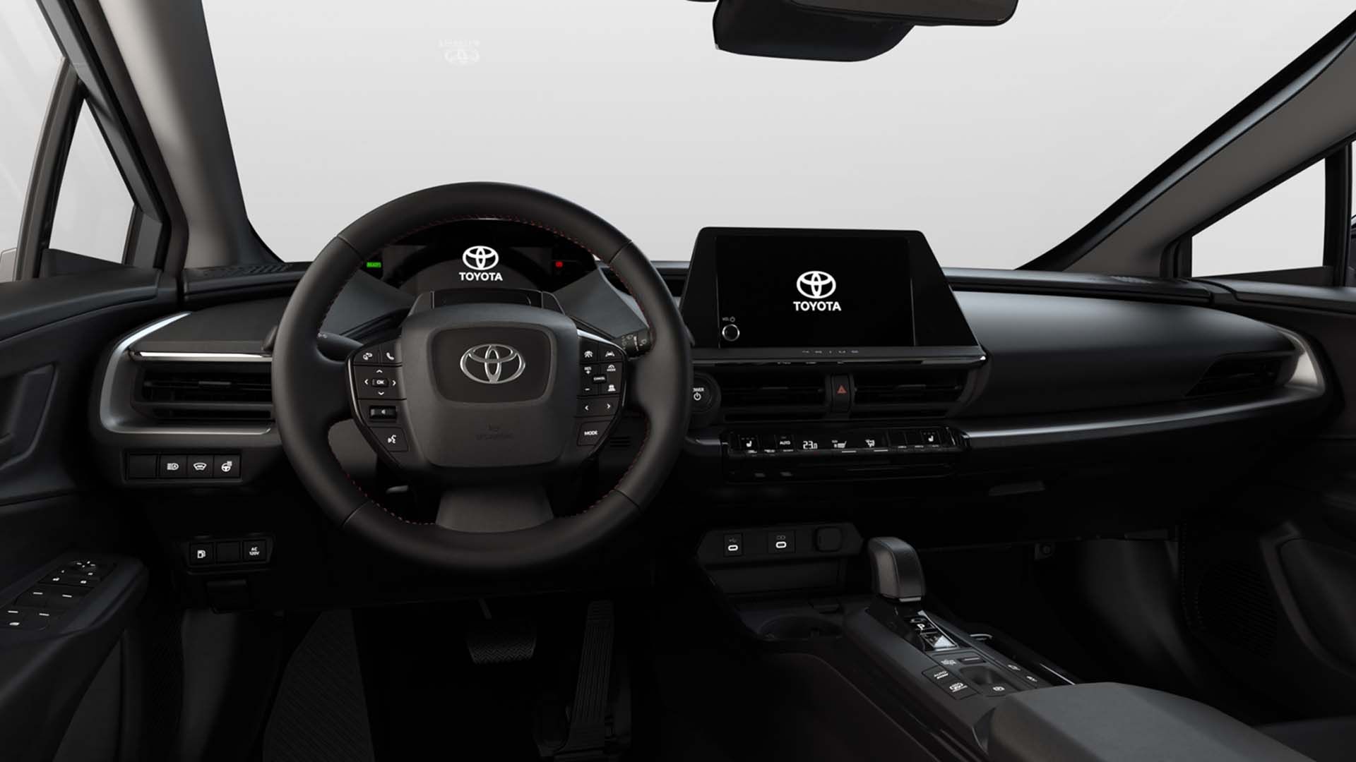 Interior of a 2024 Toyota Prius Prime SE