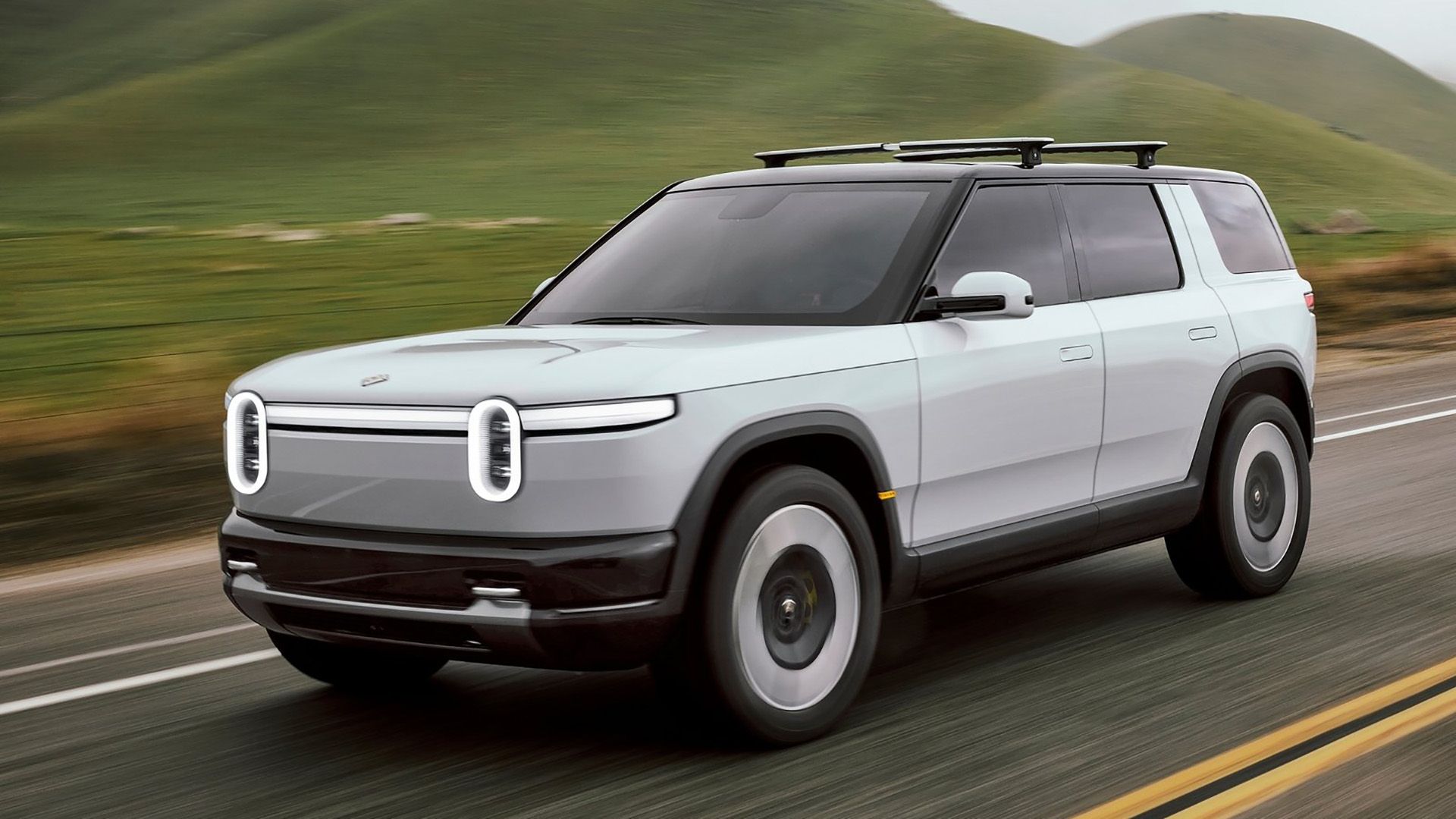 2027 Rivian R2 Driving Front