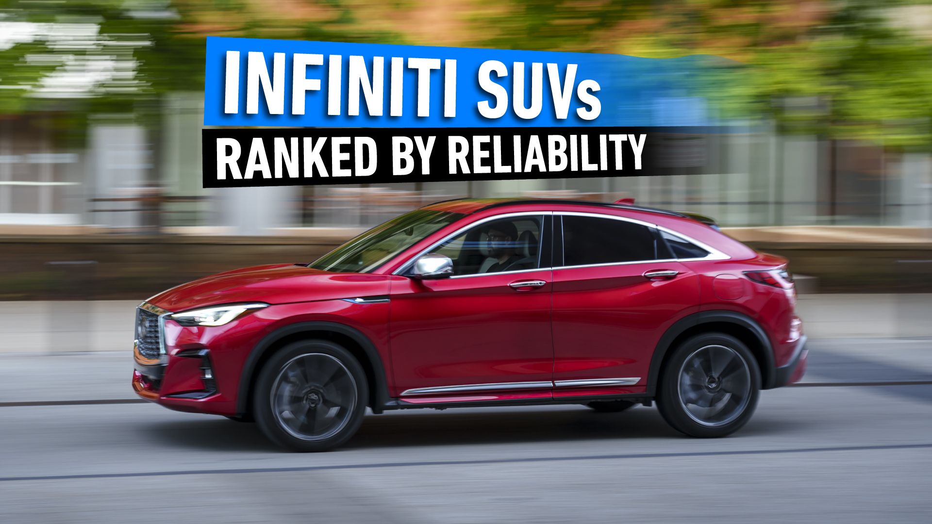 Side action shot of the 2024 Infiniti QX55
