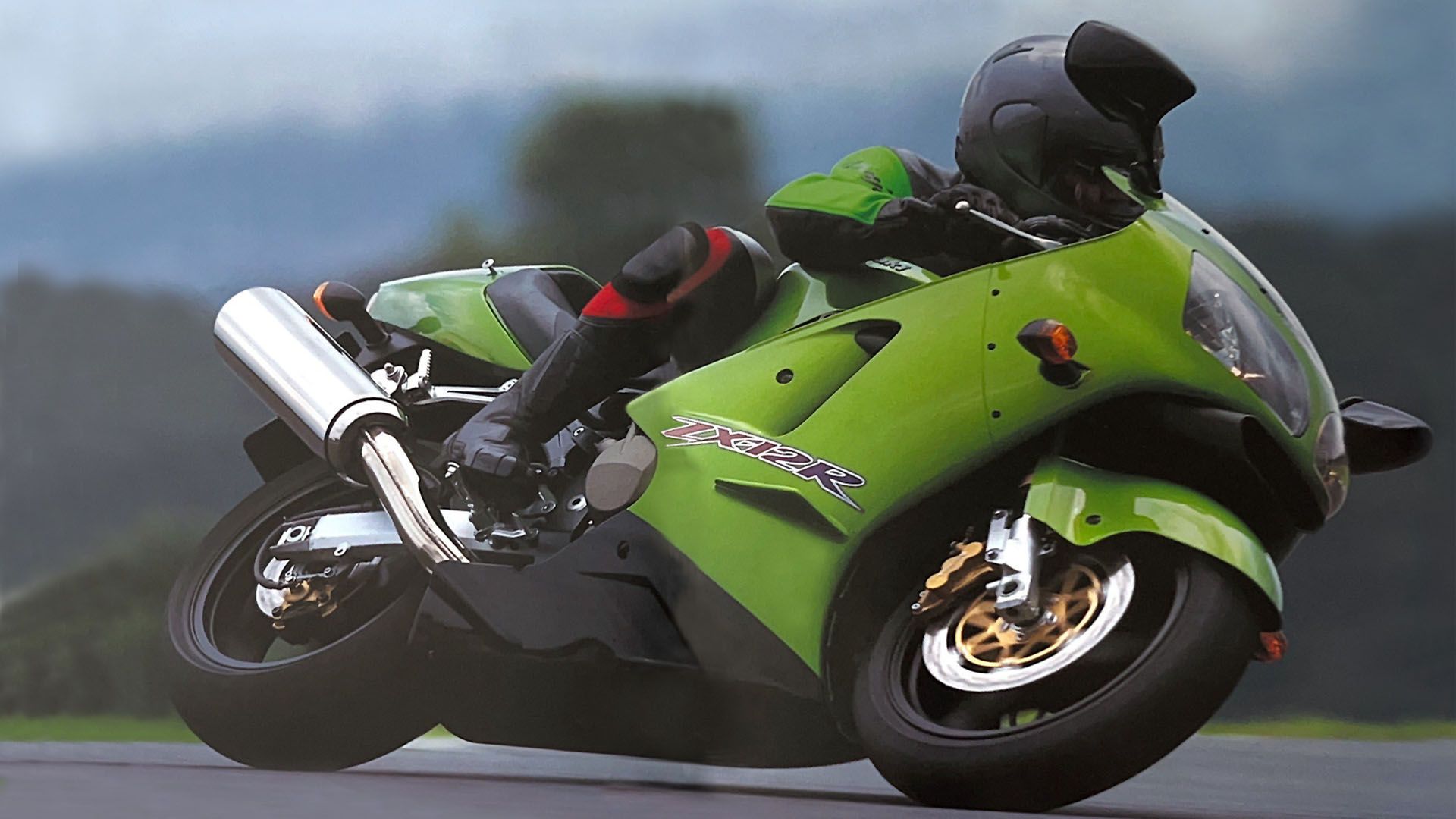 Testing Time. A Kawasaki Ninja ZX-12R Being Put Through The Paces