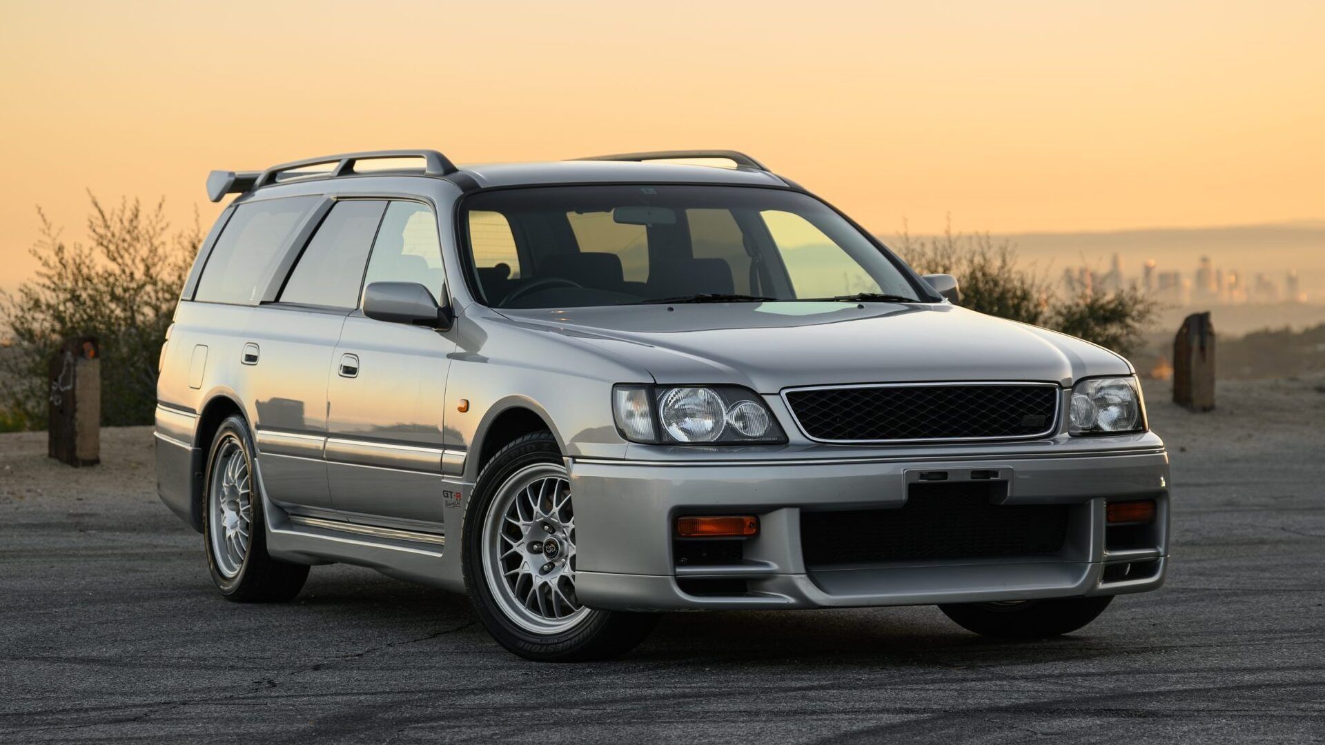1998 Nissan Stagea 260 RS Autech finished in Sonic Silver.