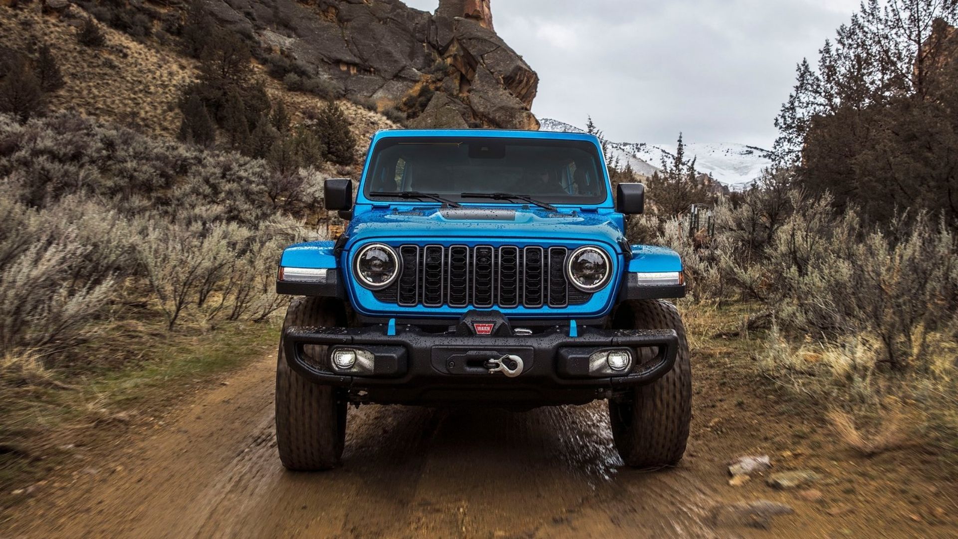 Blue 2024 Jeep Wrangler 4xe 