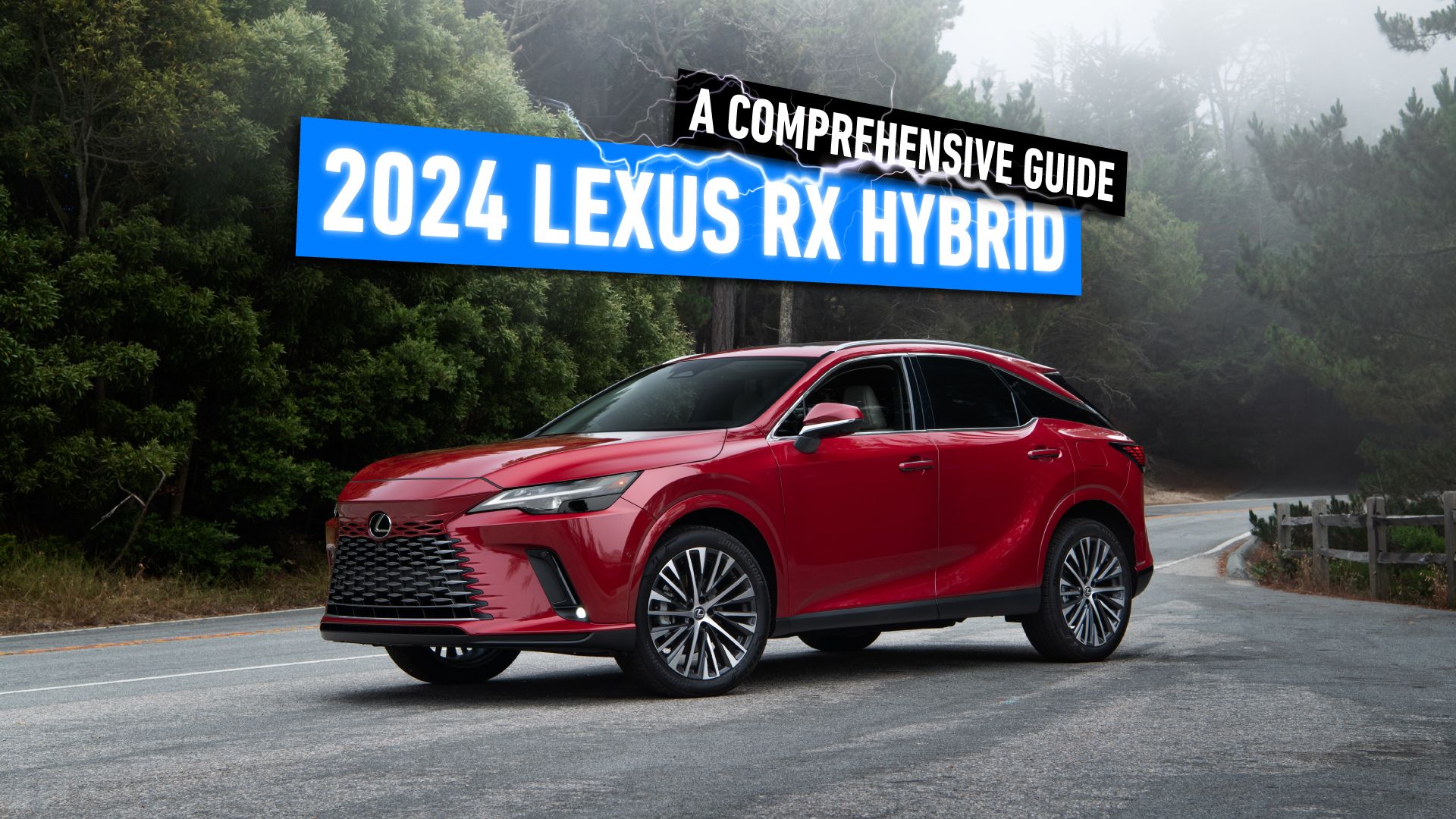 Red 2024 Lexus RX Hybrid custom image