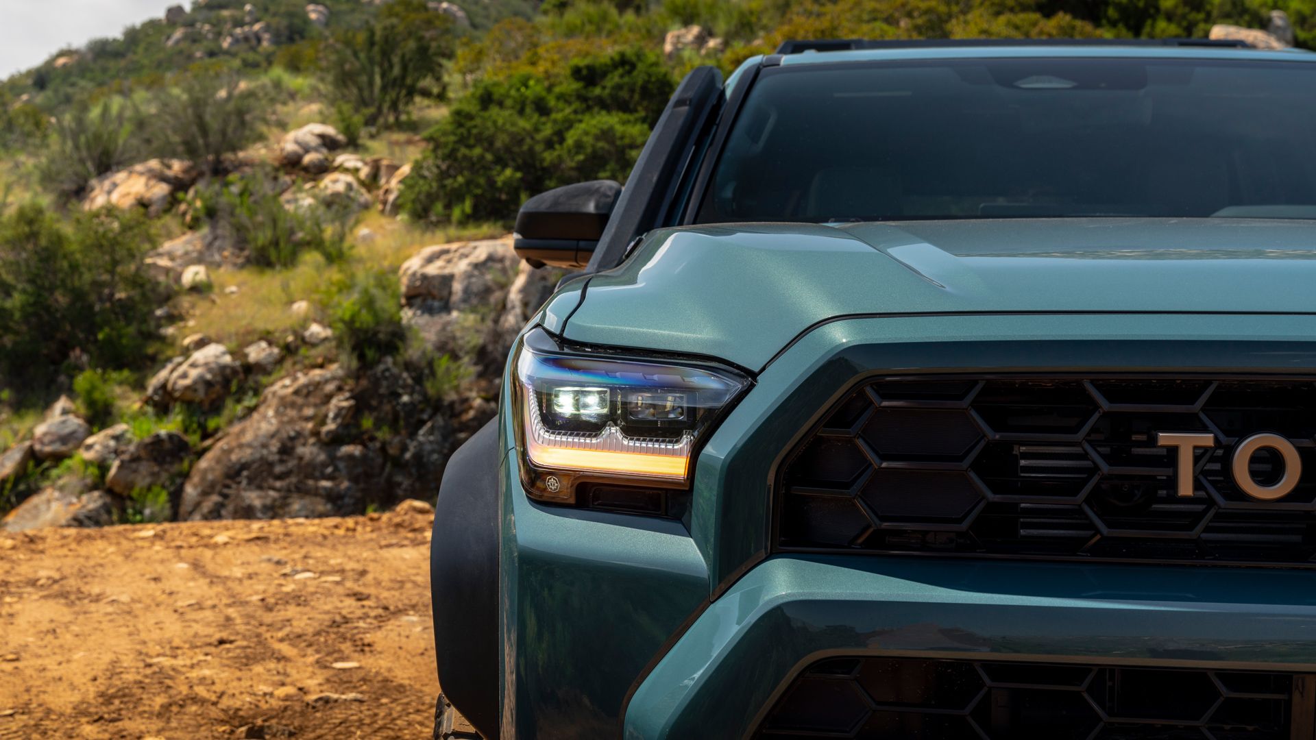 Headlights of a 2025 Toyota 4Runner Trailhunter