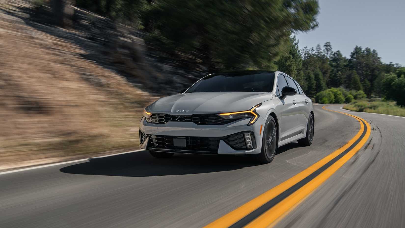 For 3/4 Action Shot of the Kia K5 2025