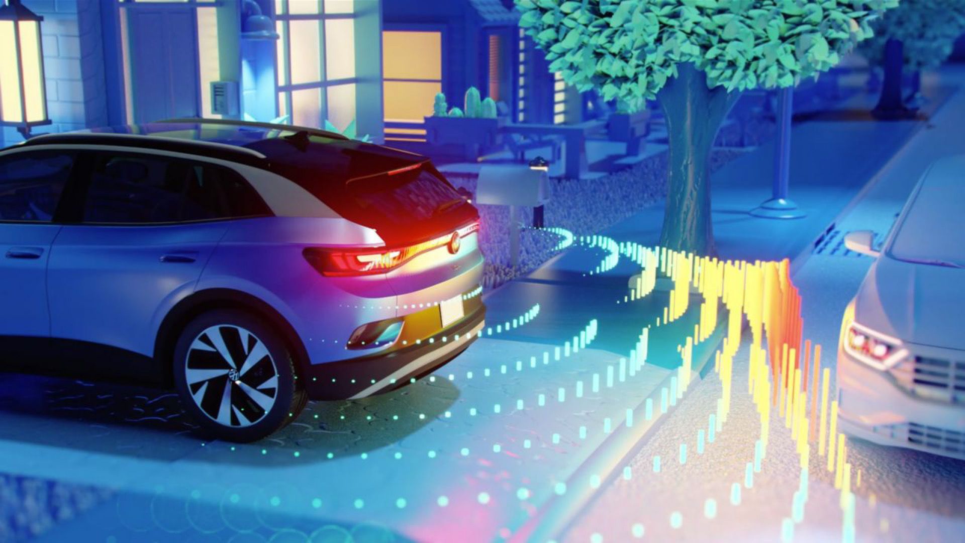 2024 Volkswagen Taos reversing sensor demonstration 