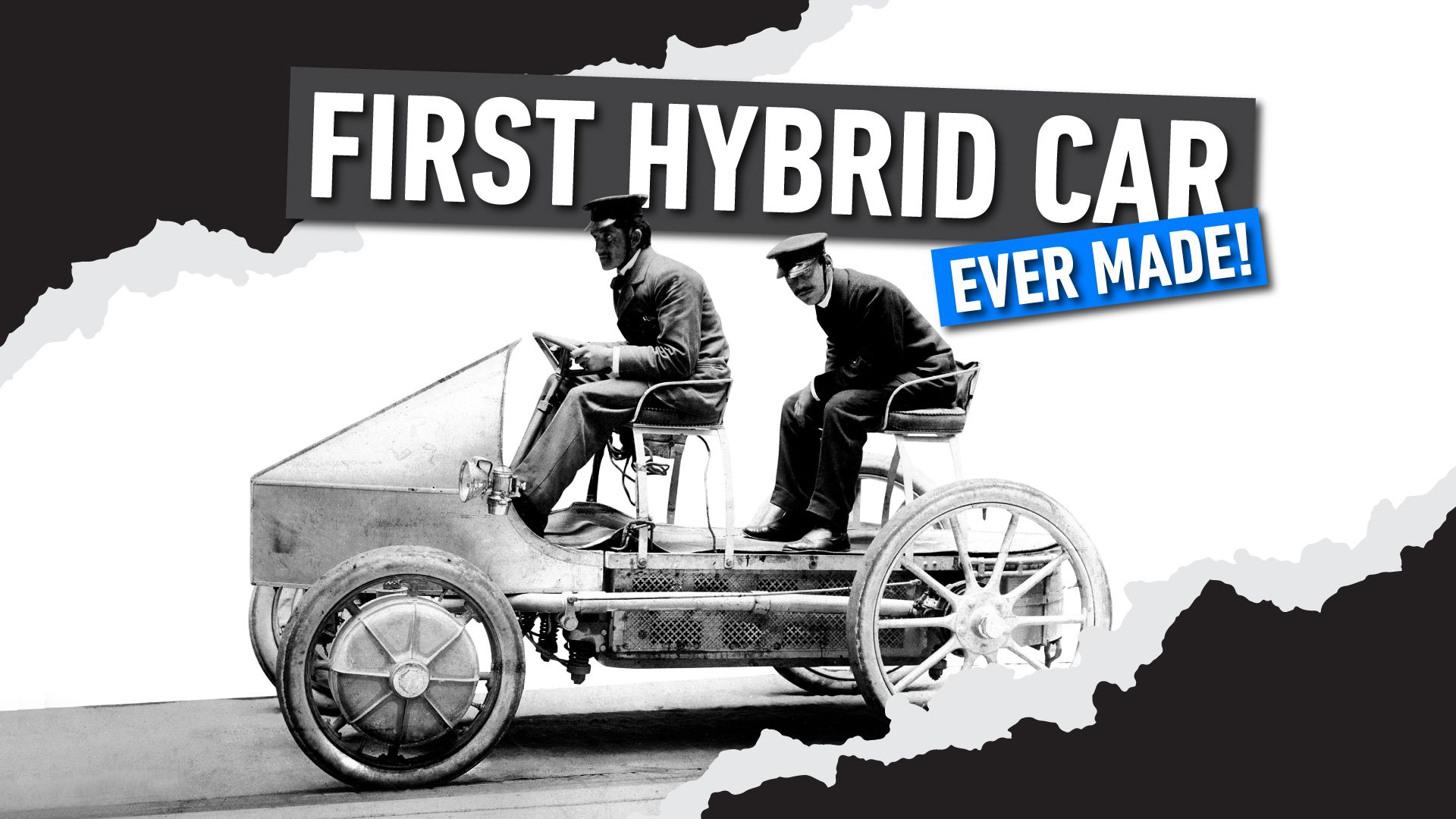 Semper Vivus' illustration of the first-ever hybrid car ever made