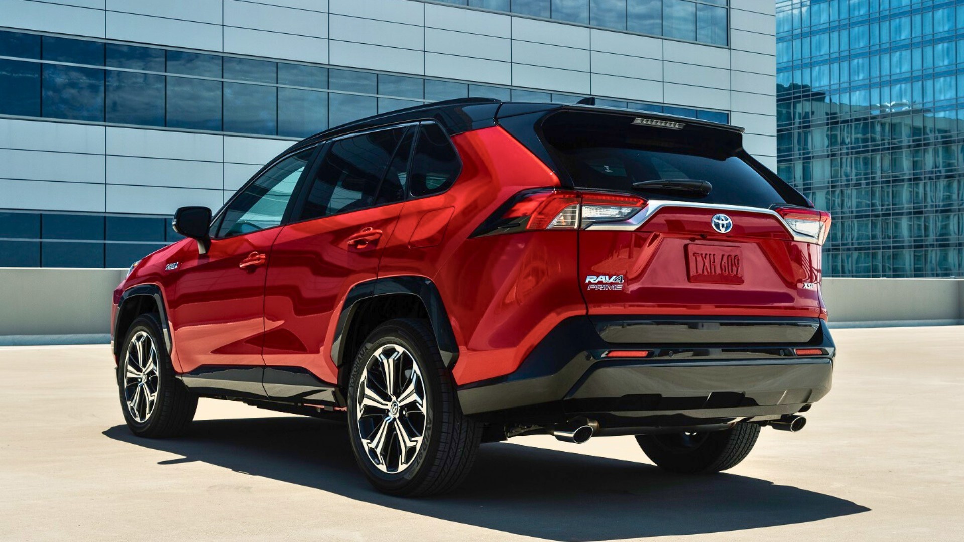 2024 Toyota RAV4 Prime Rear 3/4 View