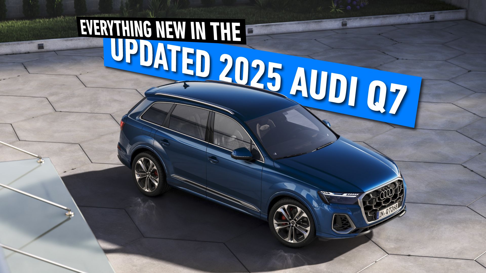 Updated-2025-Audi-Q7 aerial side right shot
