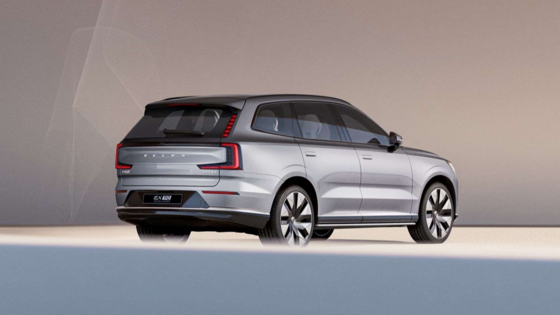 Volvo EX90 Traseiro 3/4 ângulo