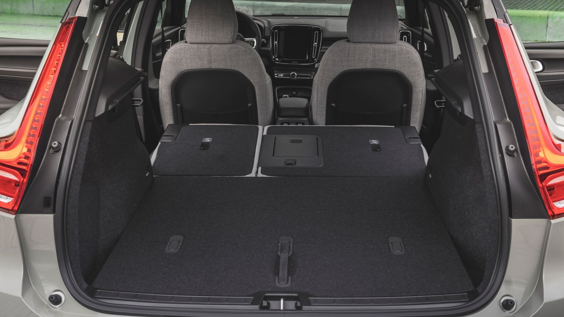Volvo XC40 Recharge Rear Cargo capacity with the back seats folded down