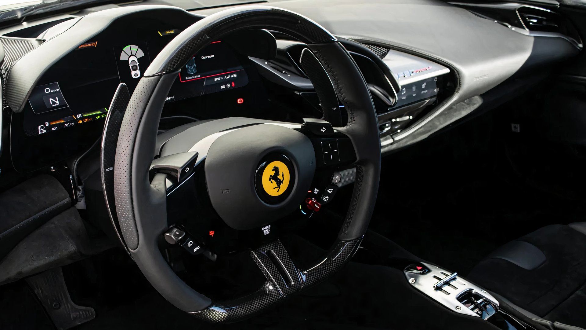 2024 Ferrari SF90 Stradale Interior shot