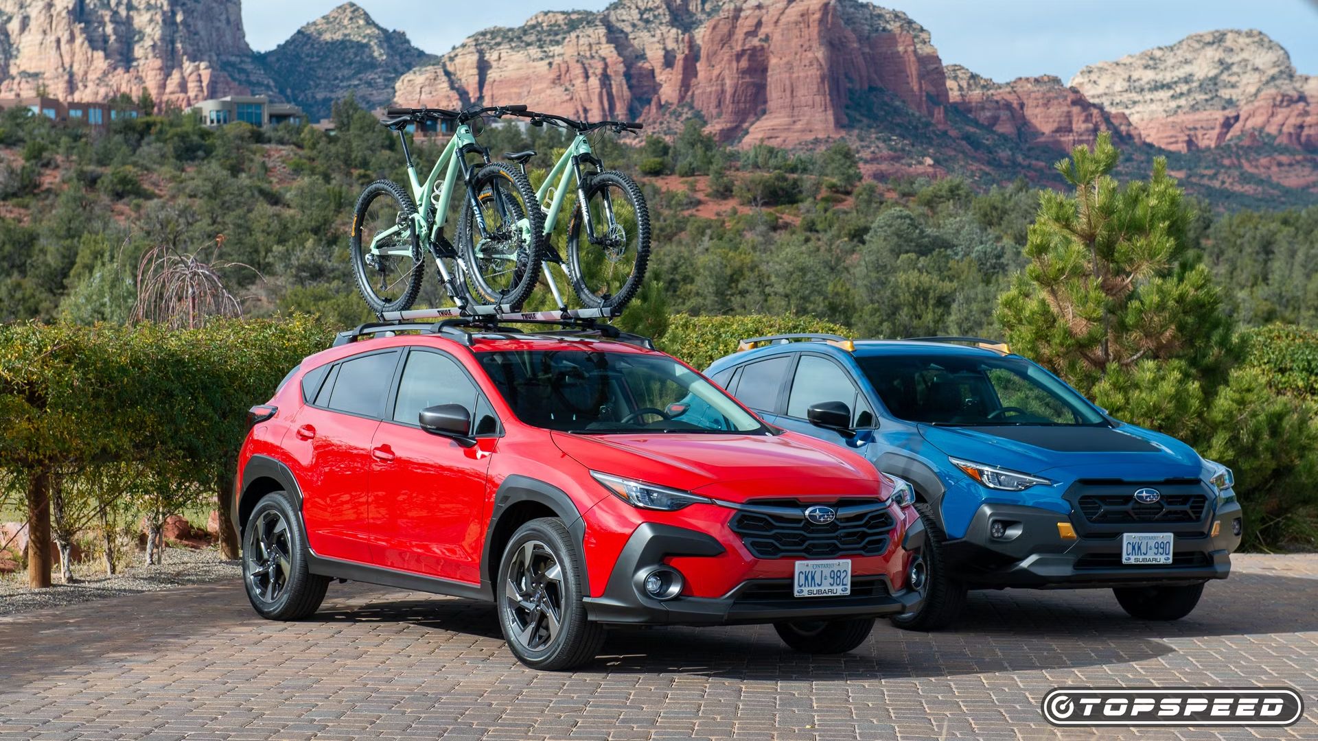 Subaru Crosstrek Wilderness 2024 vermelho e azul 