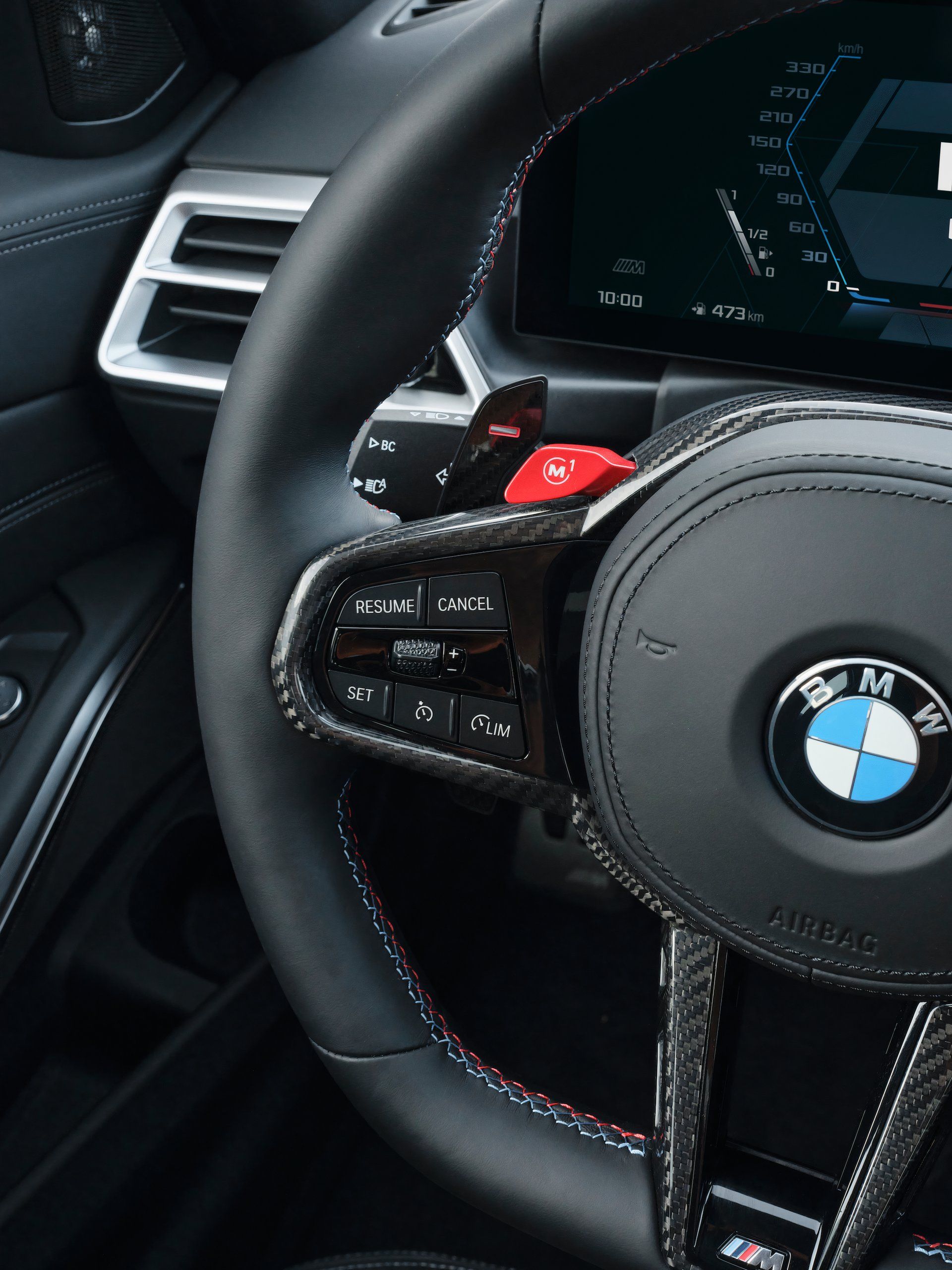 2025 BMW M3 Competition 3 spoke steering wheel