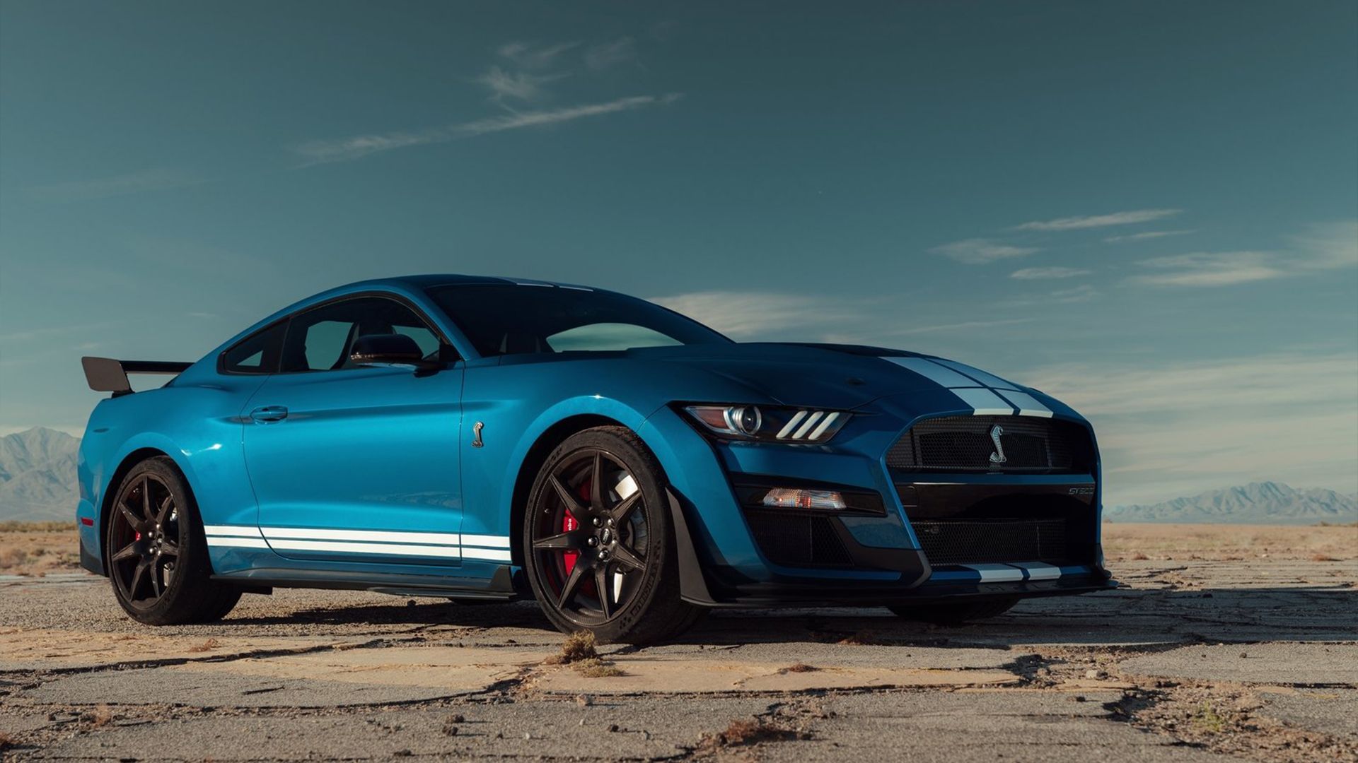 Ford Mustang GT500 azul 2020 