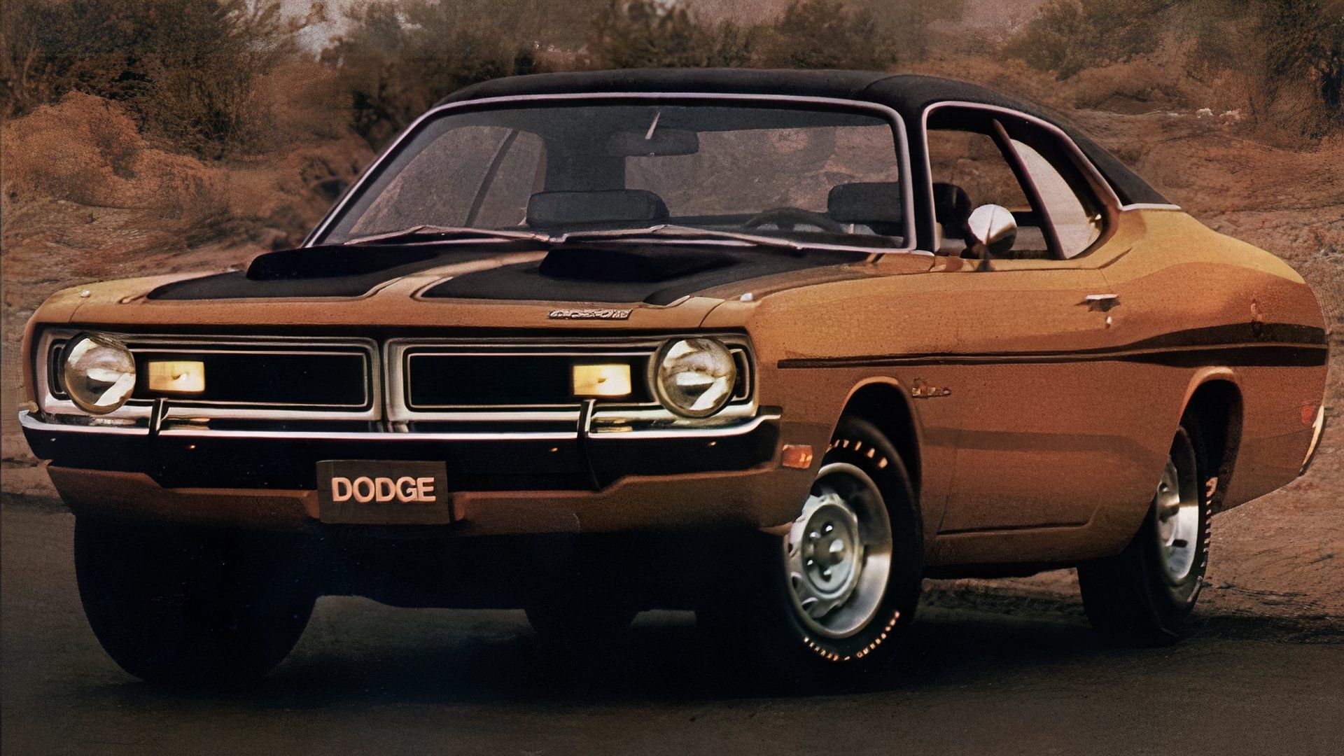 Anúncio vintage do Dodge Dart Demon 1971