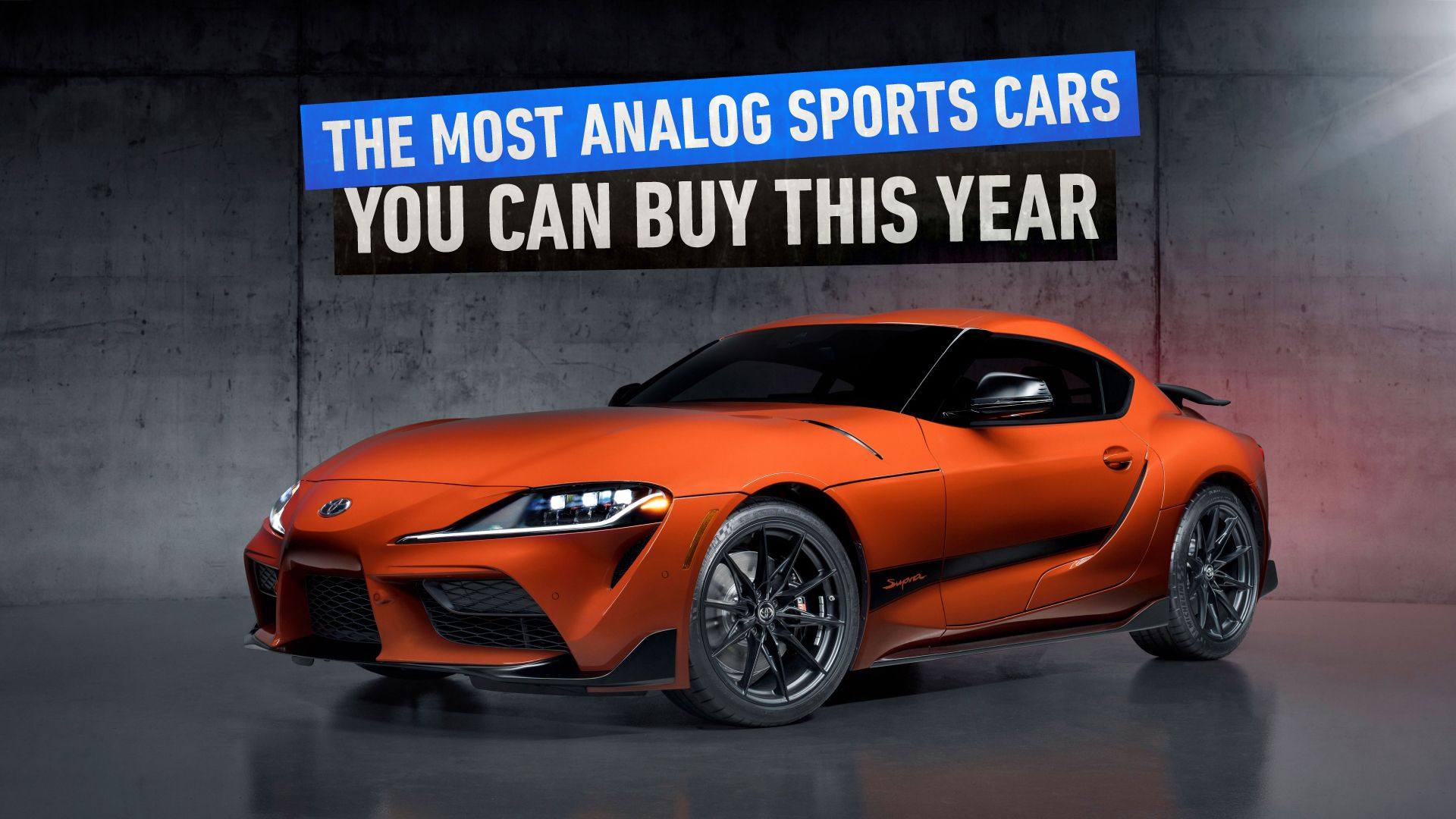 Most-Analog-Sports-Cars