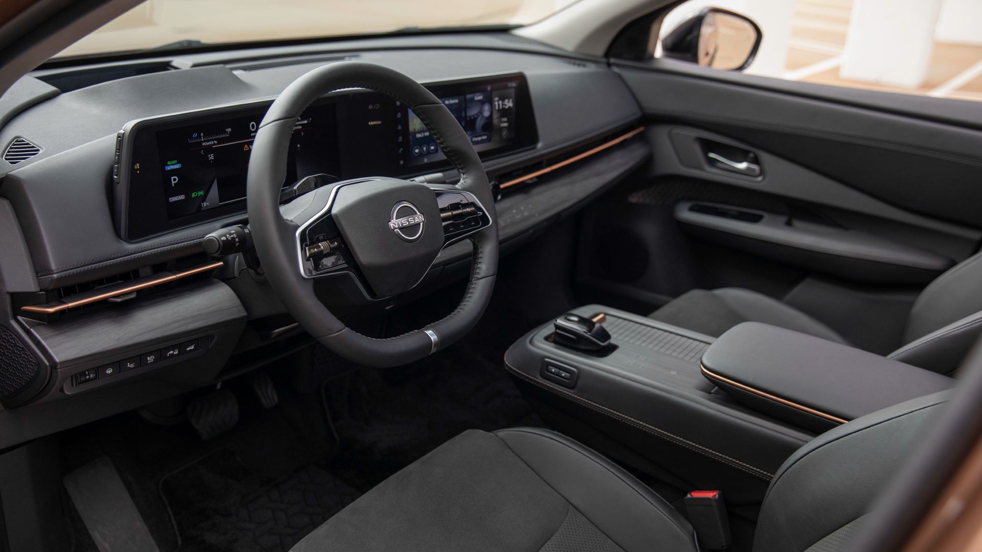2023 Nissan Ariya's interior. 