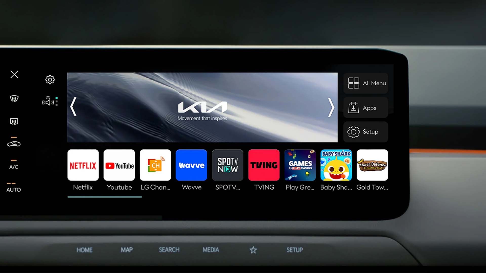 LG webOS no Kia EV3