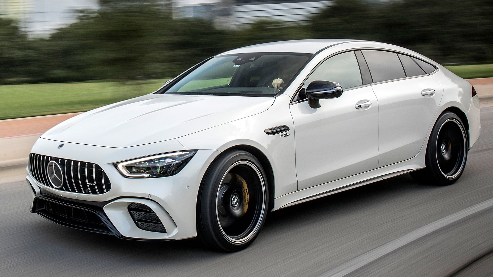 White 2024 AMG GT 53 4-door Coupe