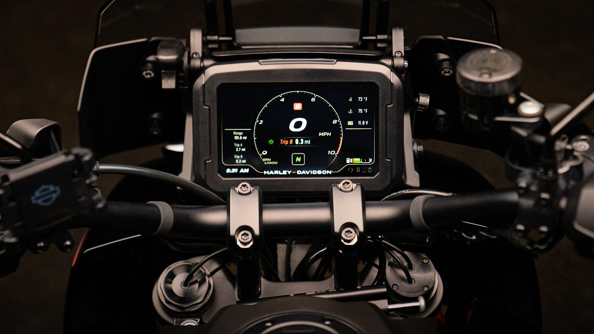 2024 Harley-Davidson CVO Pan America TFT Display Close-Up Detail