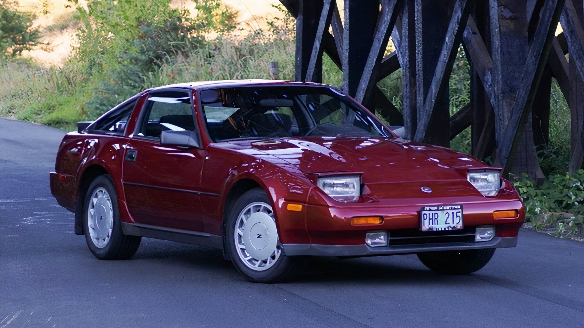 Vista frontal 3/4 do Nissan 300ZX 1988