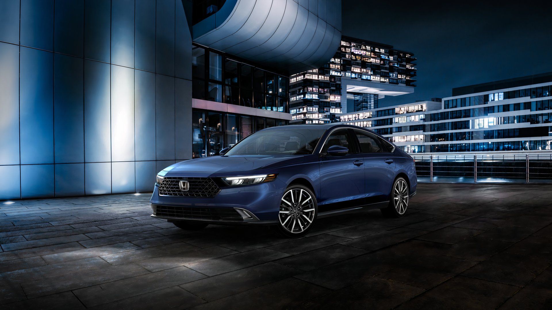 blue 2024 Honda Accord Hybrid Touring