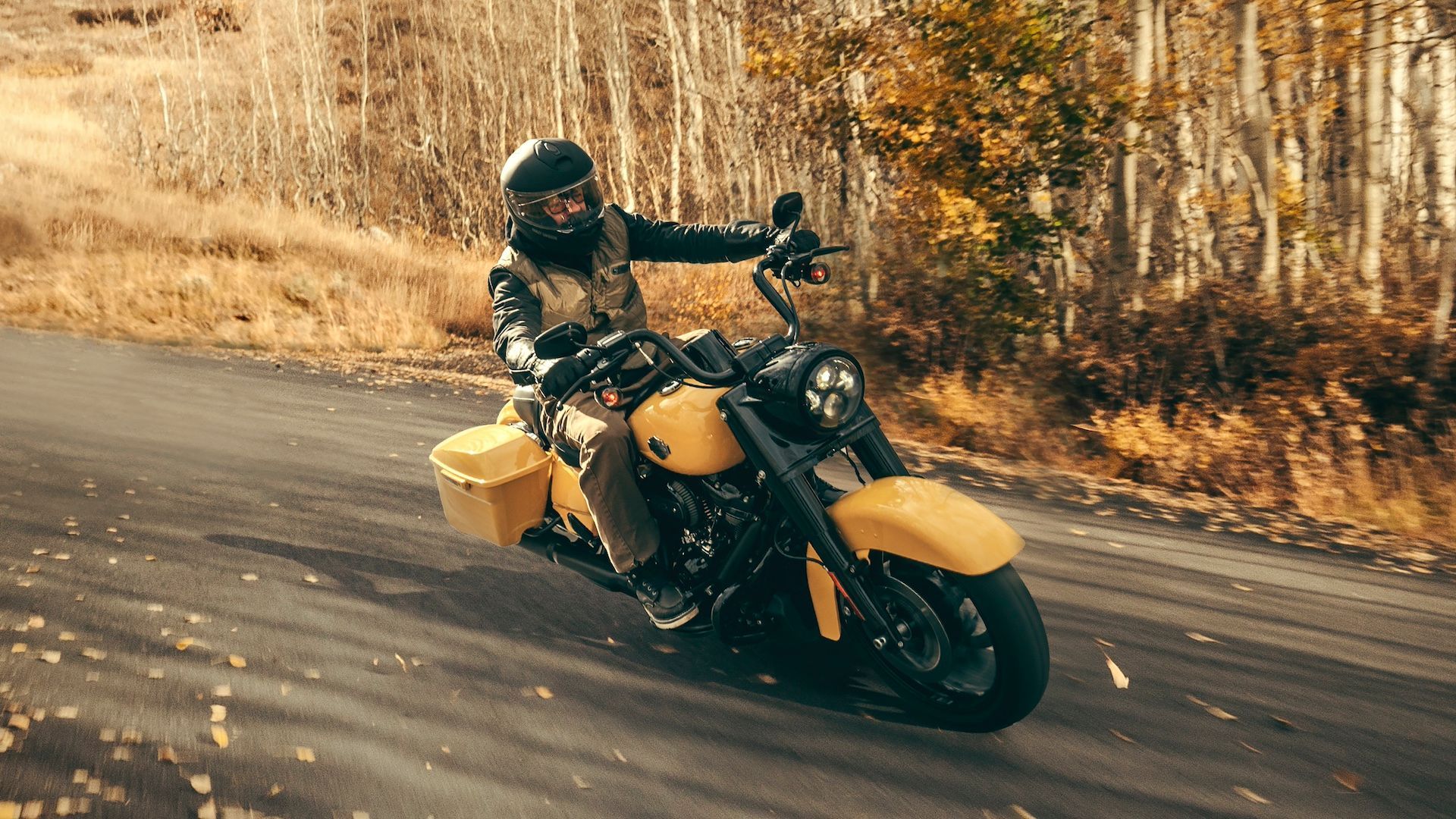 Harley-Davidson Road King Special is a corner carver hd wallpaper