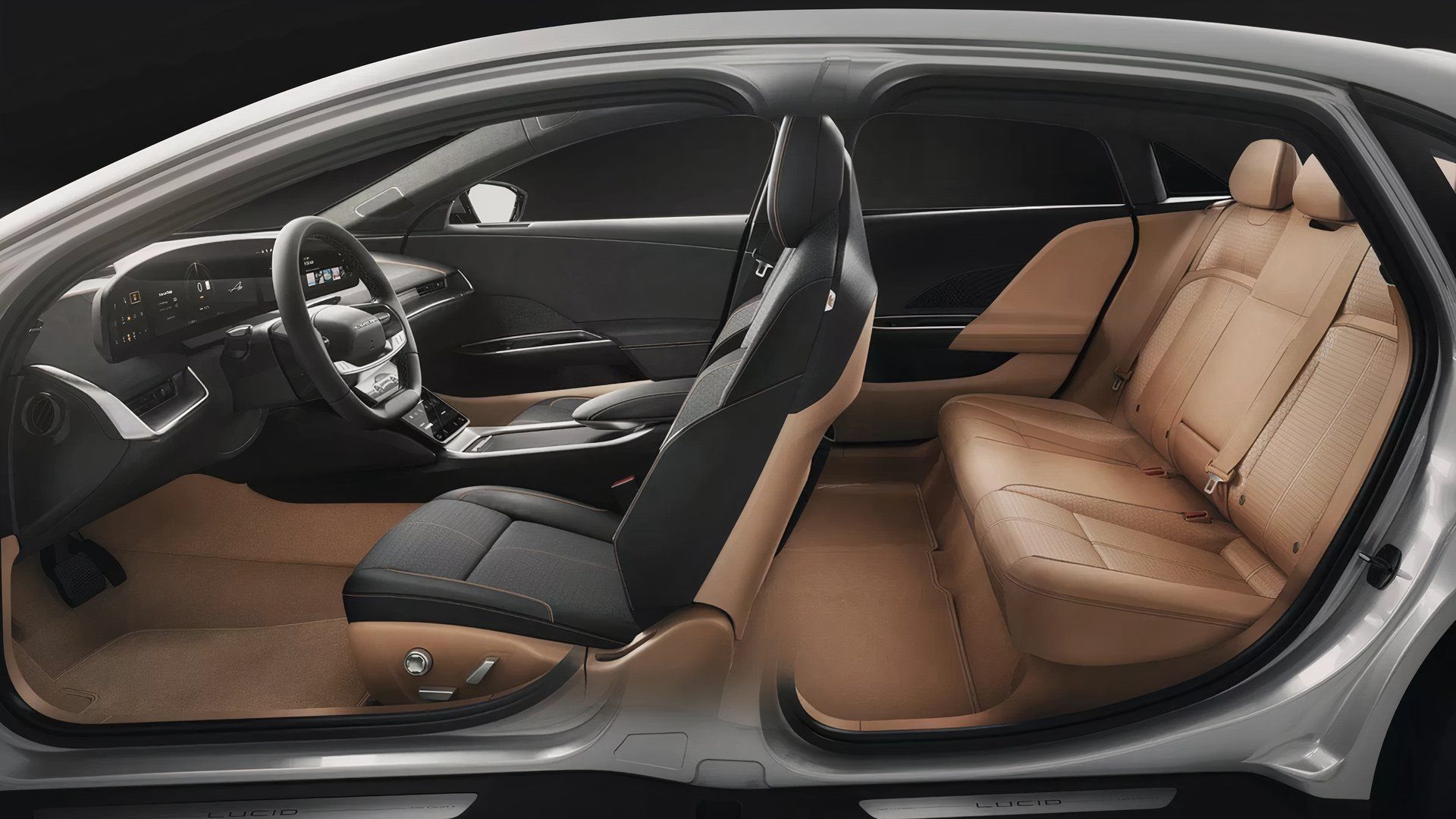 The 2025 Lucid Air's interior. 