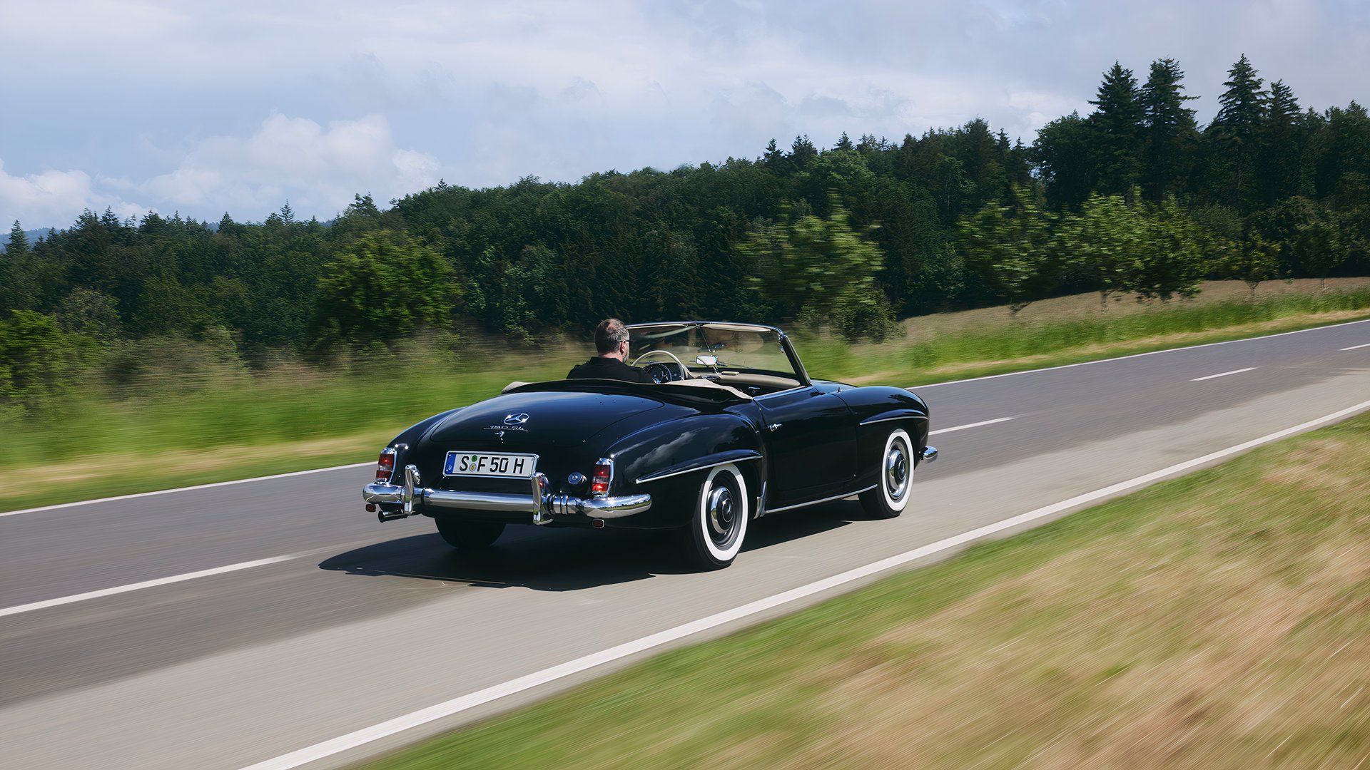 Mercedes-Benz 190SL Driving Traseira TopSpeed-1