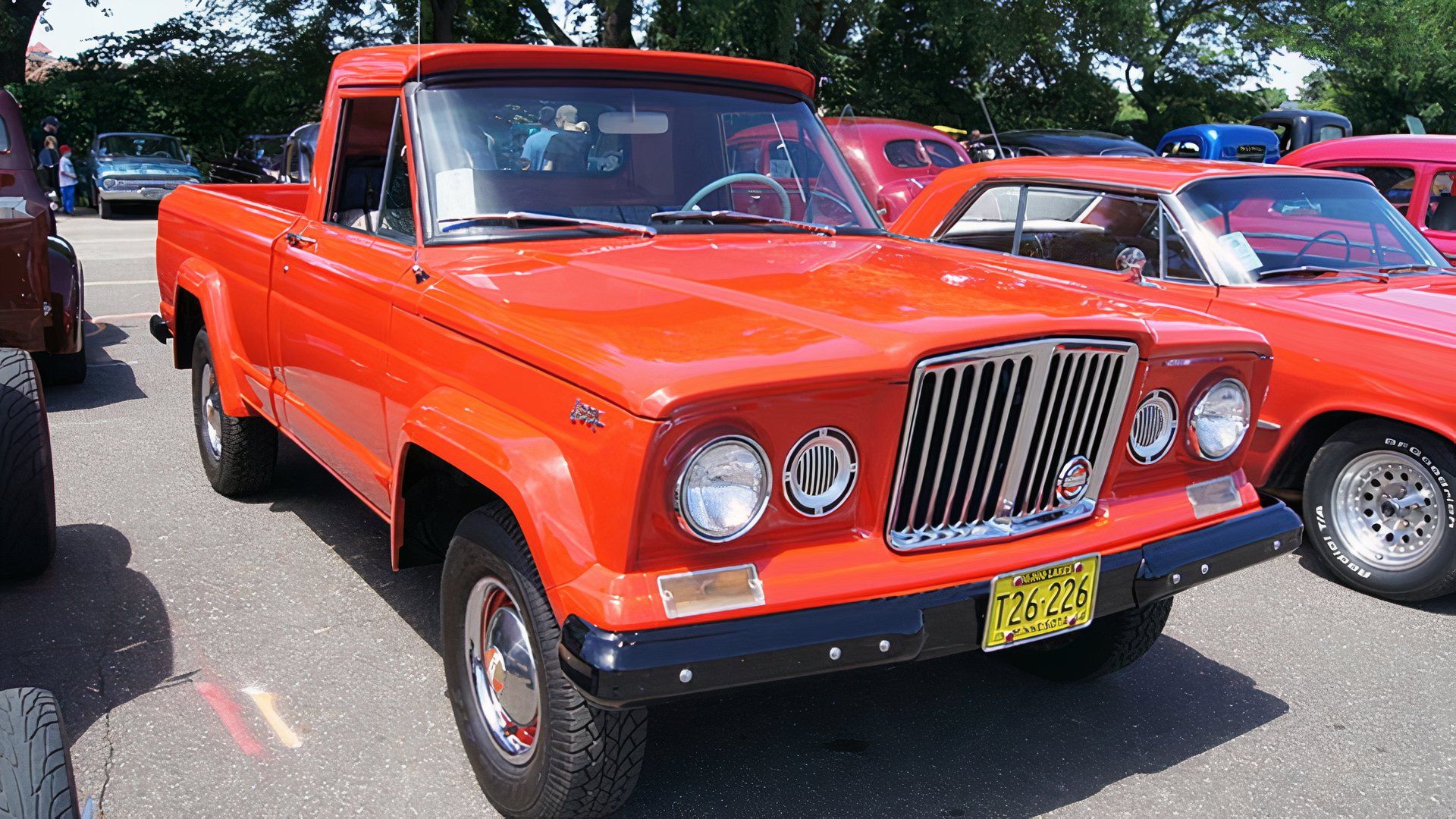 A parked 1969 Jeep Gladiator 