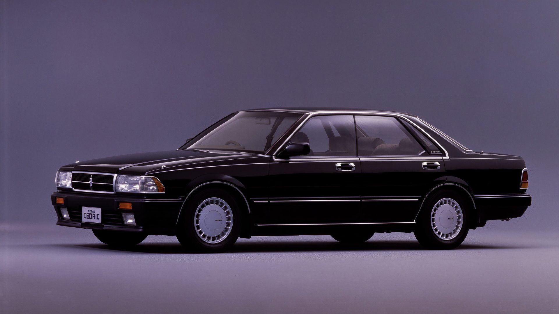 Front 3/4 shot of a 1987 Nissan Cedric