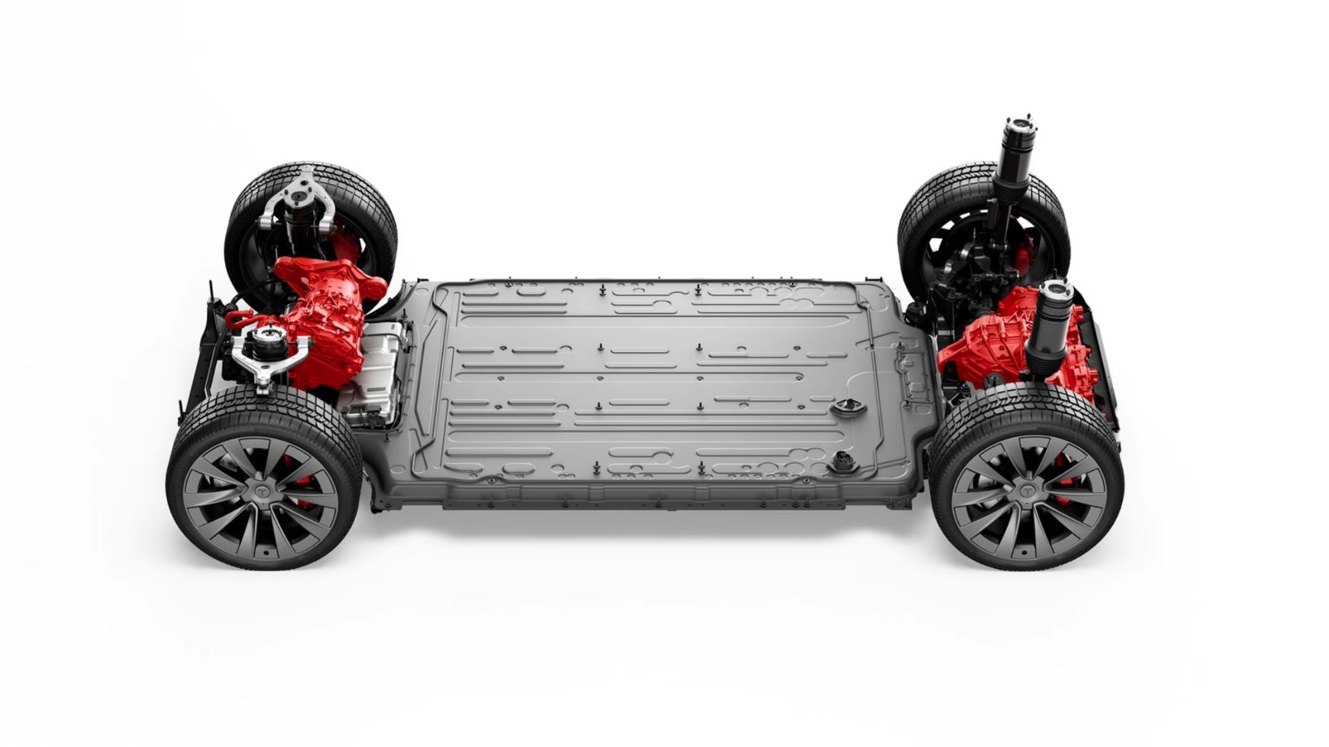 Tesla Model X tri-motor powertrain
