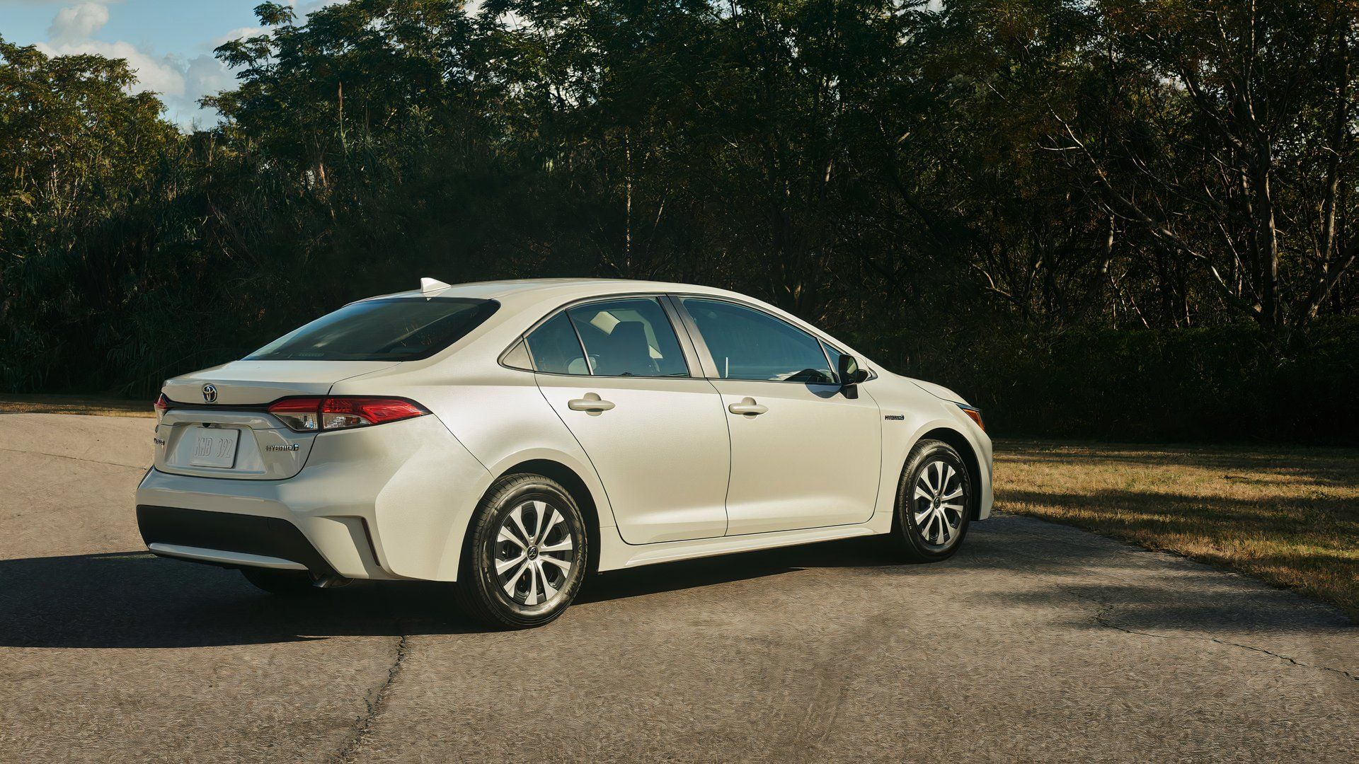 2020 Toyota Corolla Hybrid parked outdoors