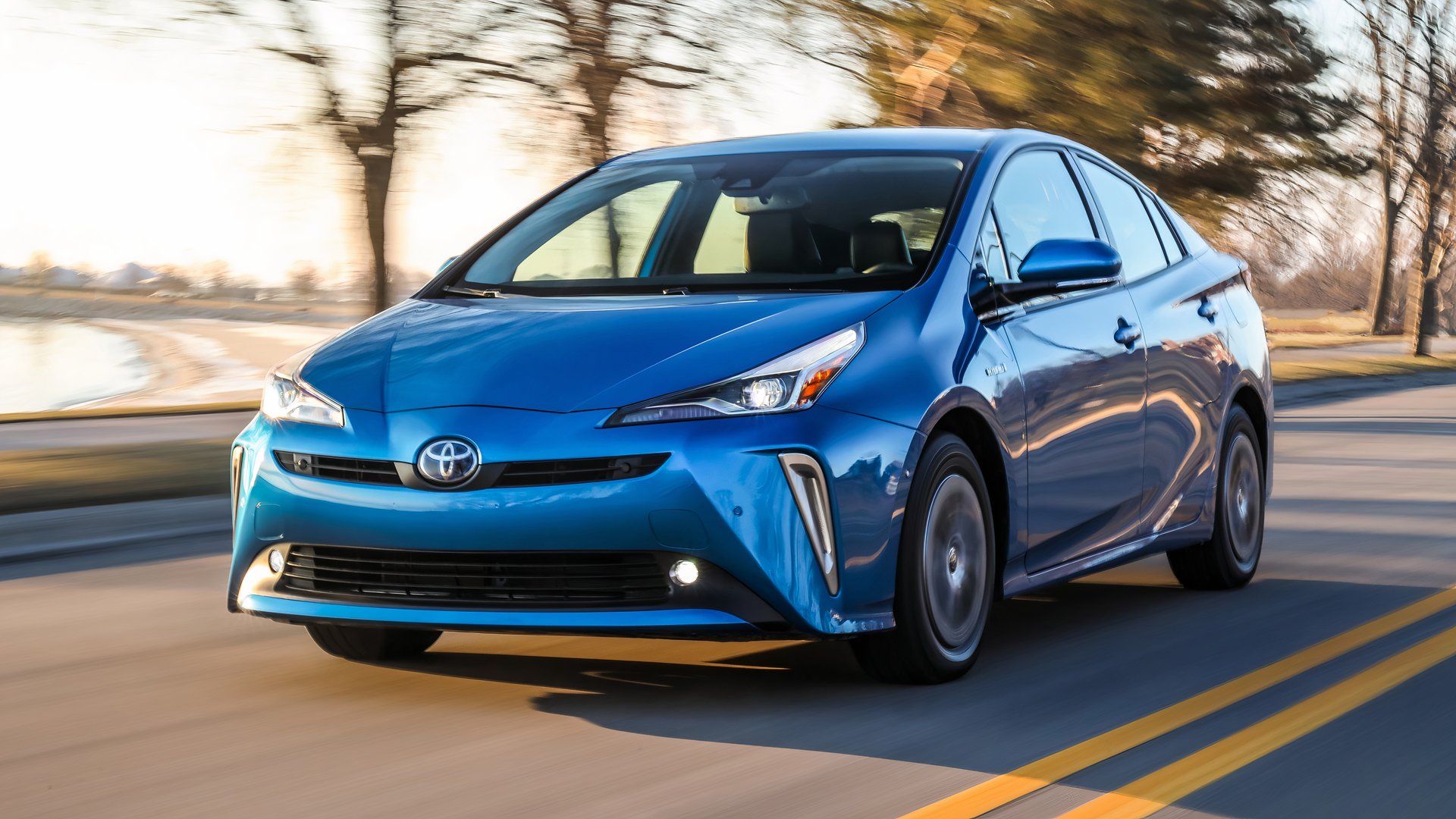2020 Toyota Prius XLE driving on a highway