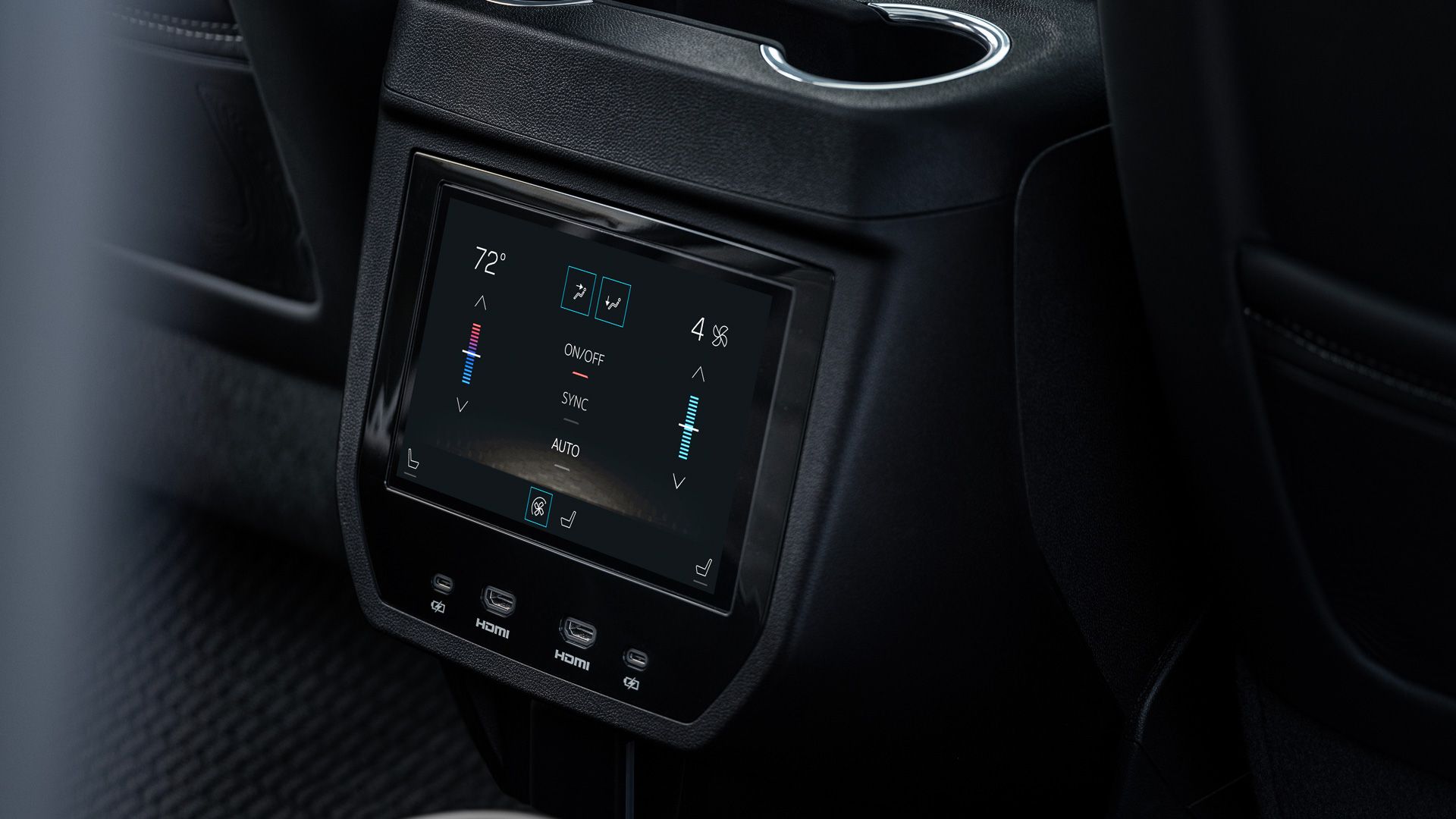 2025-gmc-yukon-denali-ultimate tela traseira de 8 polegadas para controle de temperatura