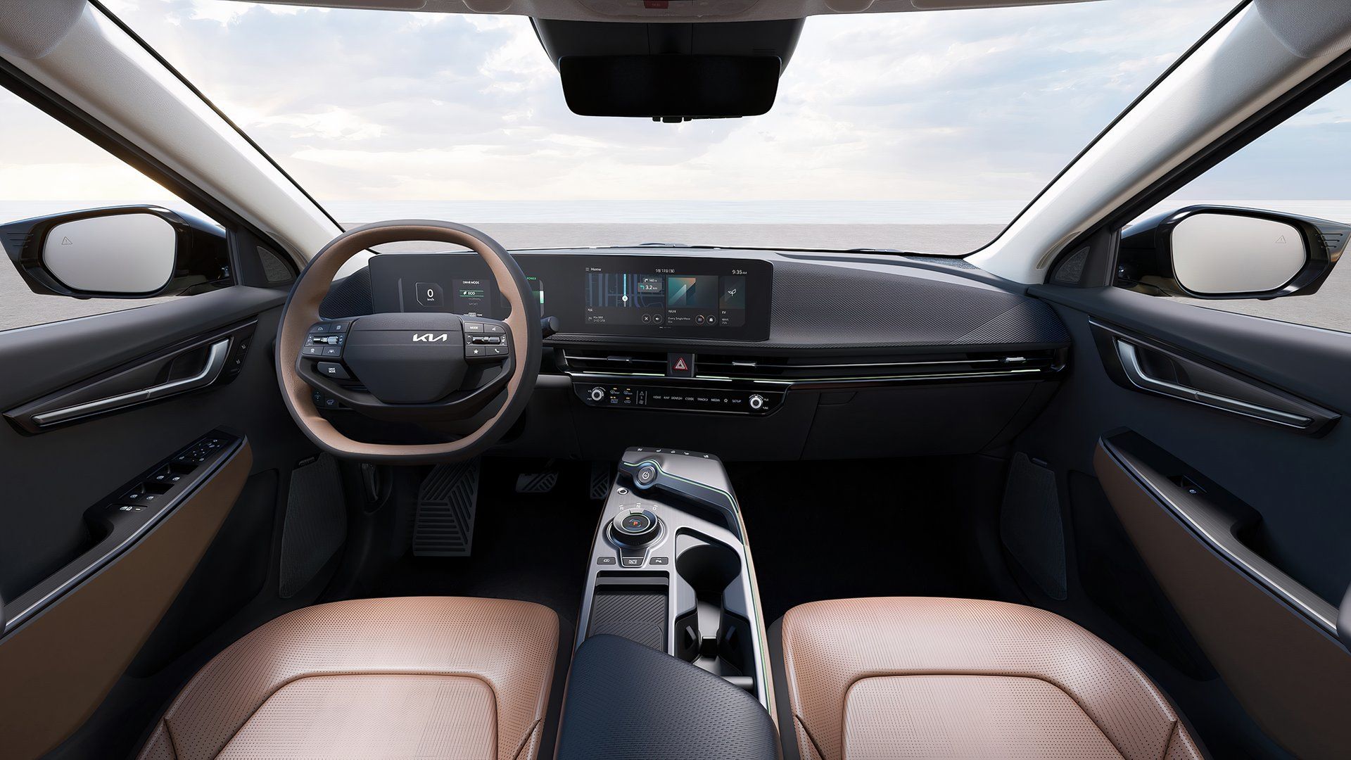 Interior do Kia EV6 GT Line 2025