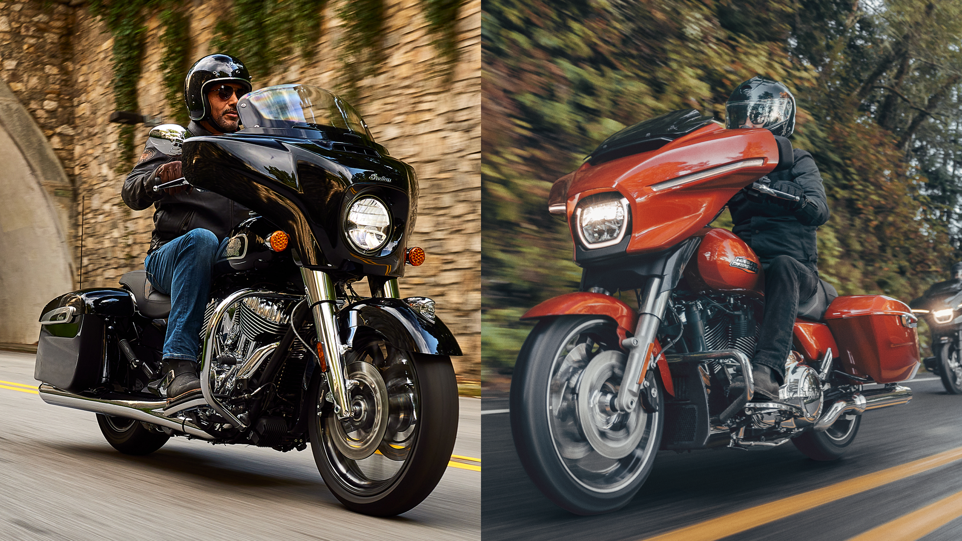 Extraordinary Harley Davidson Street Glide Vs Indian Chieftain Pictures