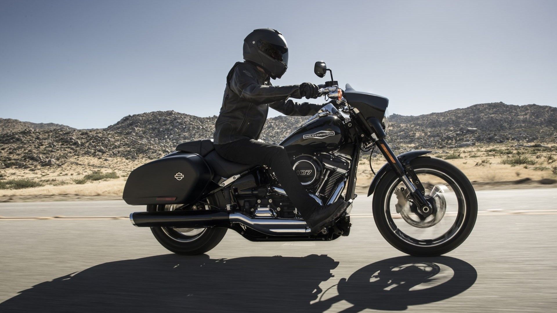 2018 Harley-Davidson Sport Glide Panning Shot Side-1