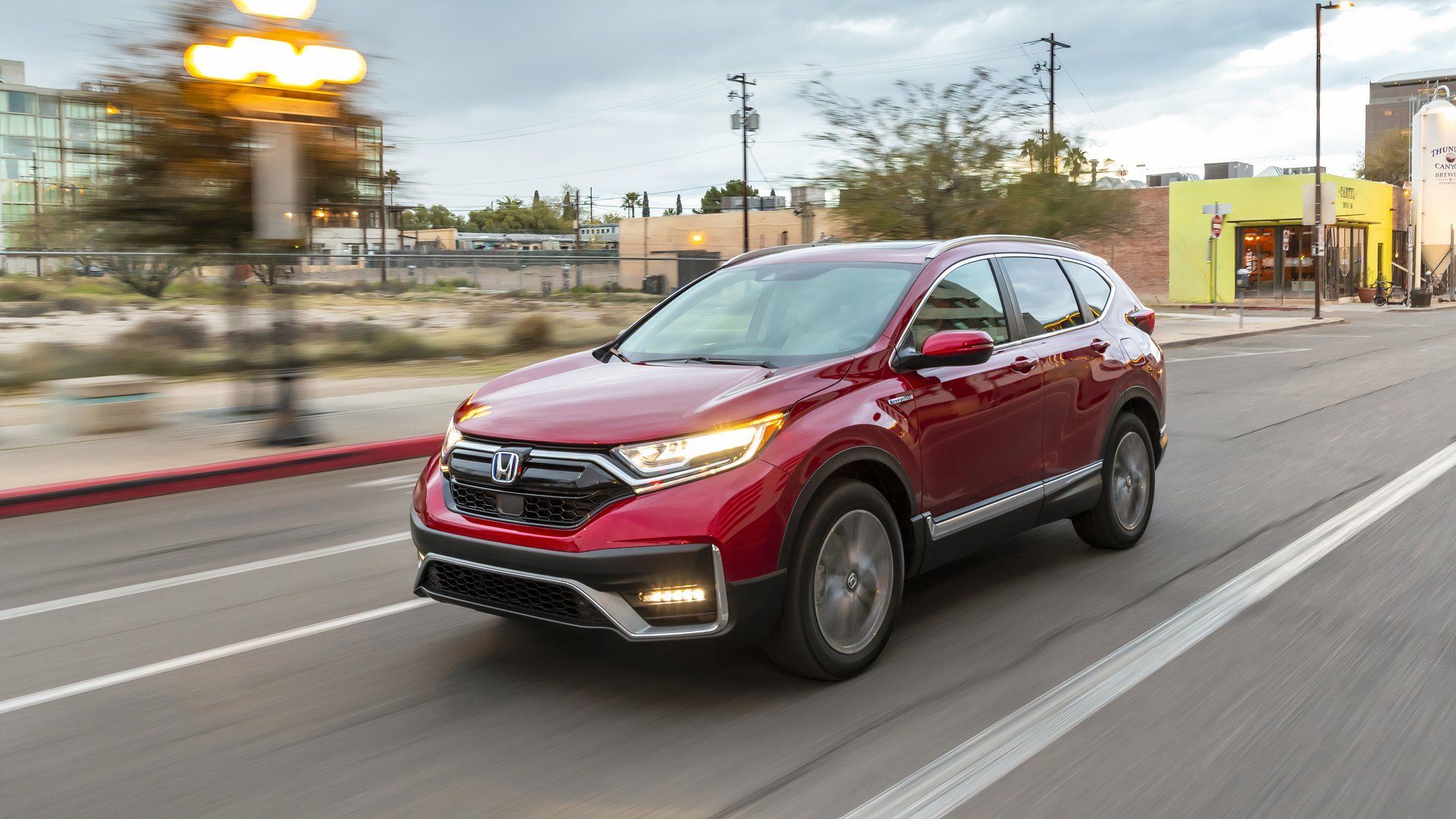 vermelho 2021 Honda CR-V híbrido