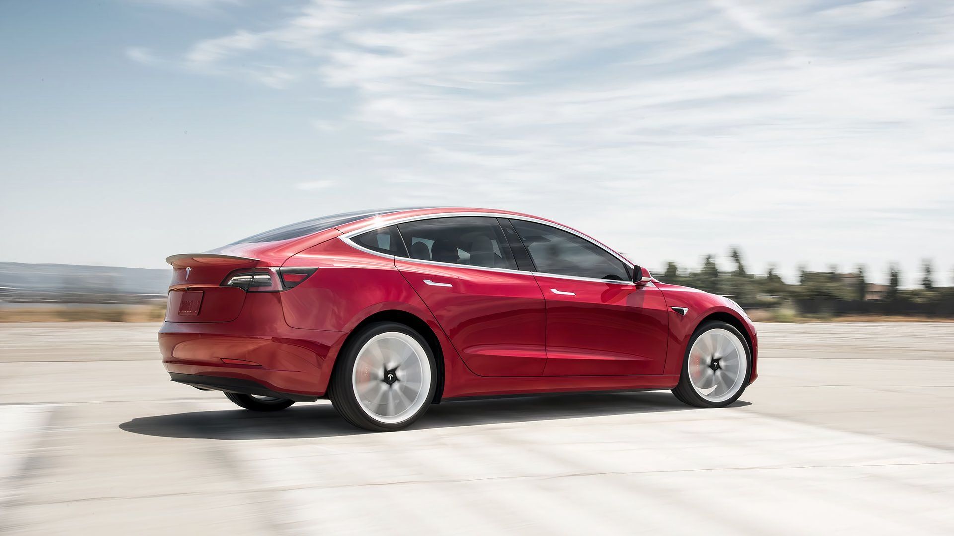 Modelo 3 Performance 2021 - Red Rear Motion