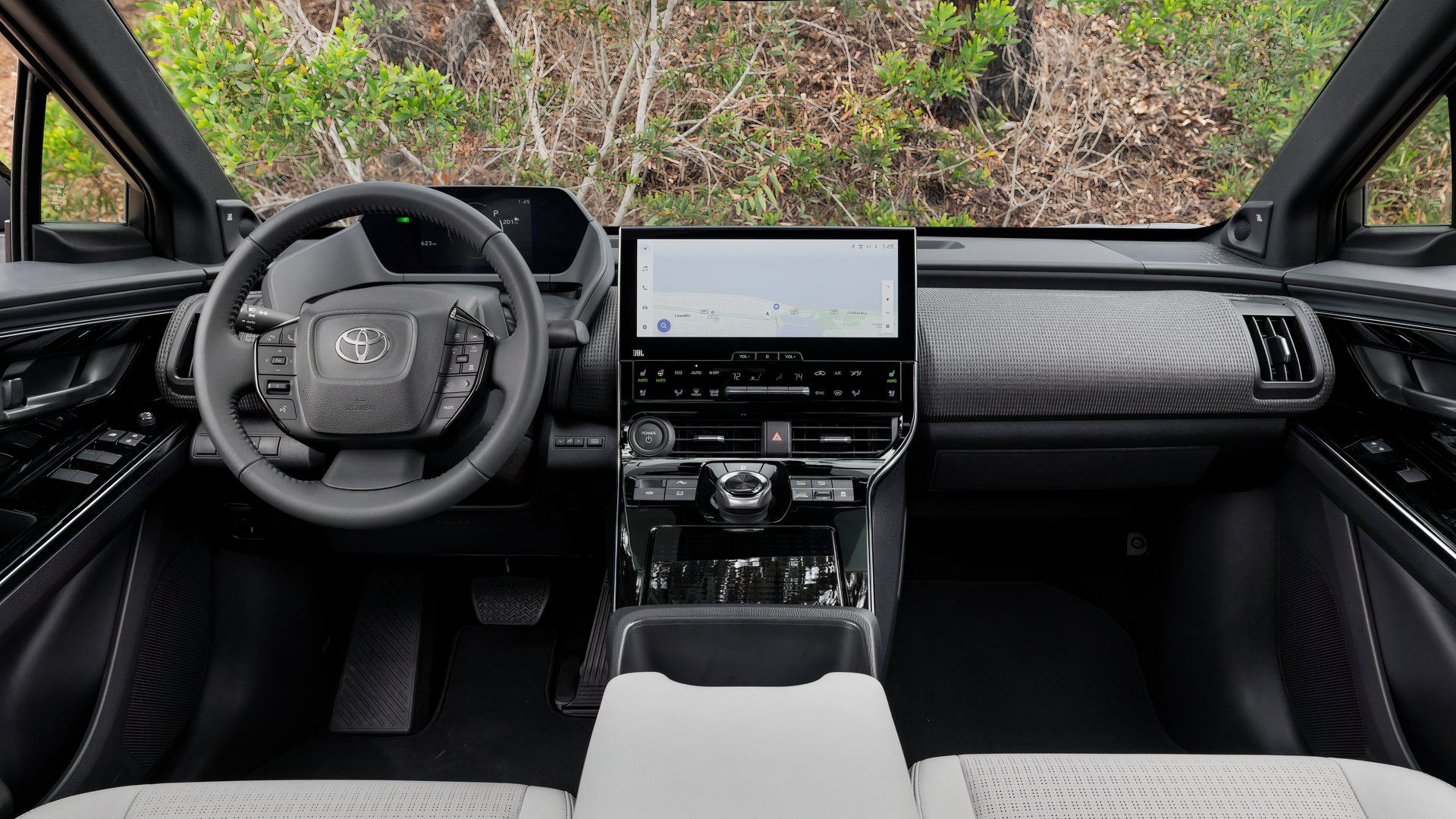 2024 bZ4X Limited AWD Heavy Metal interior shot