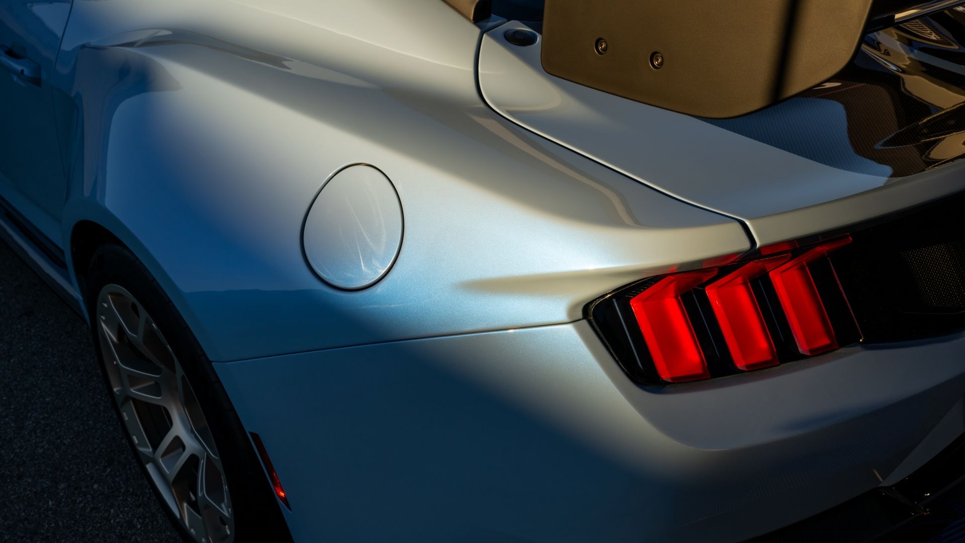 2025 Mustang GTD driver tail light in detail