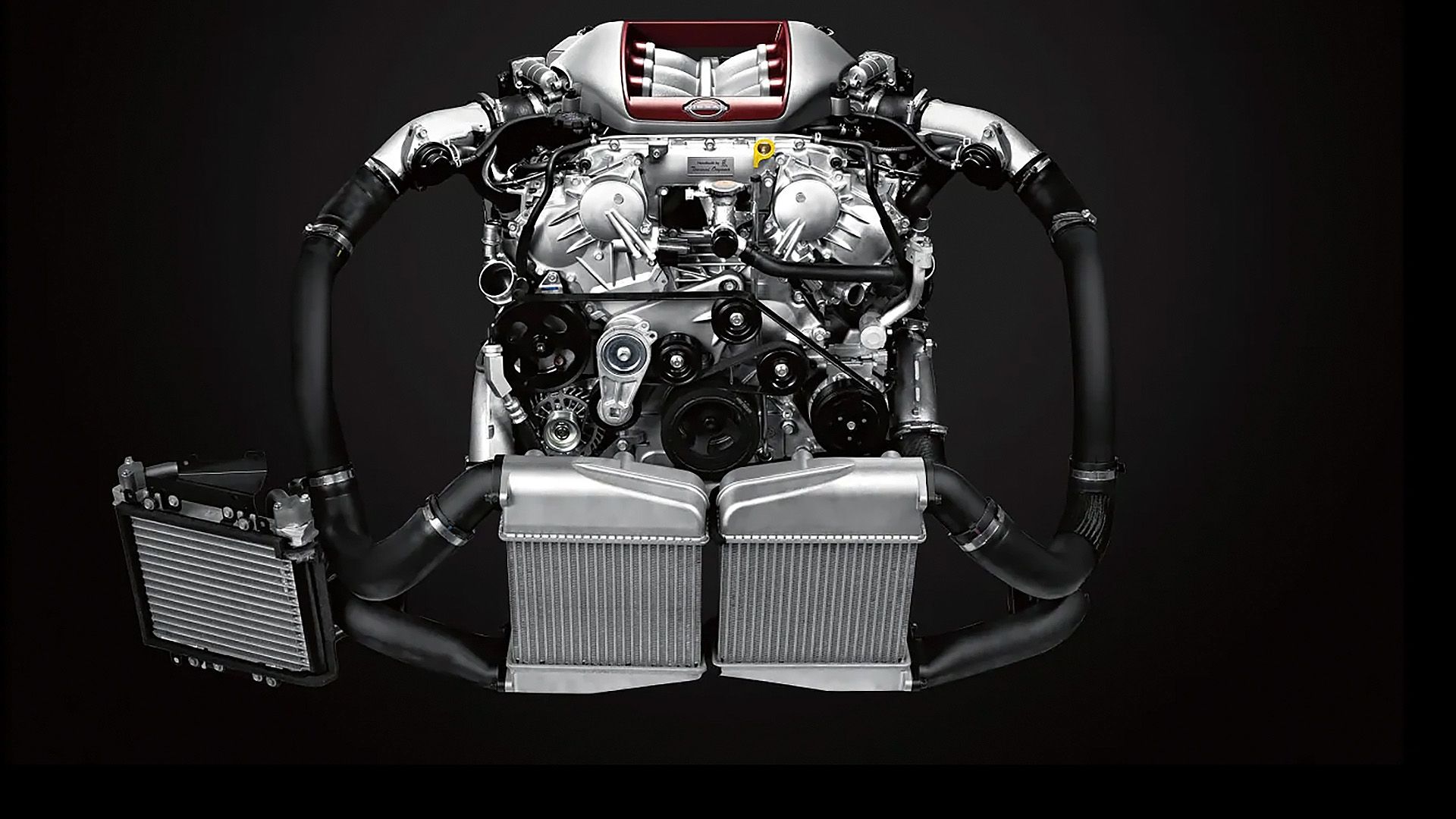 A 2024 Nissan GT-R engine